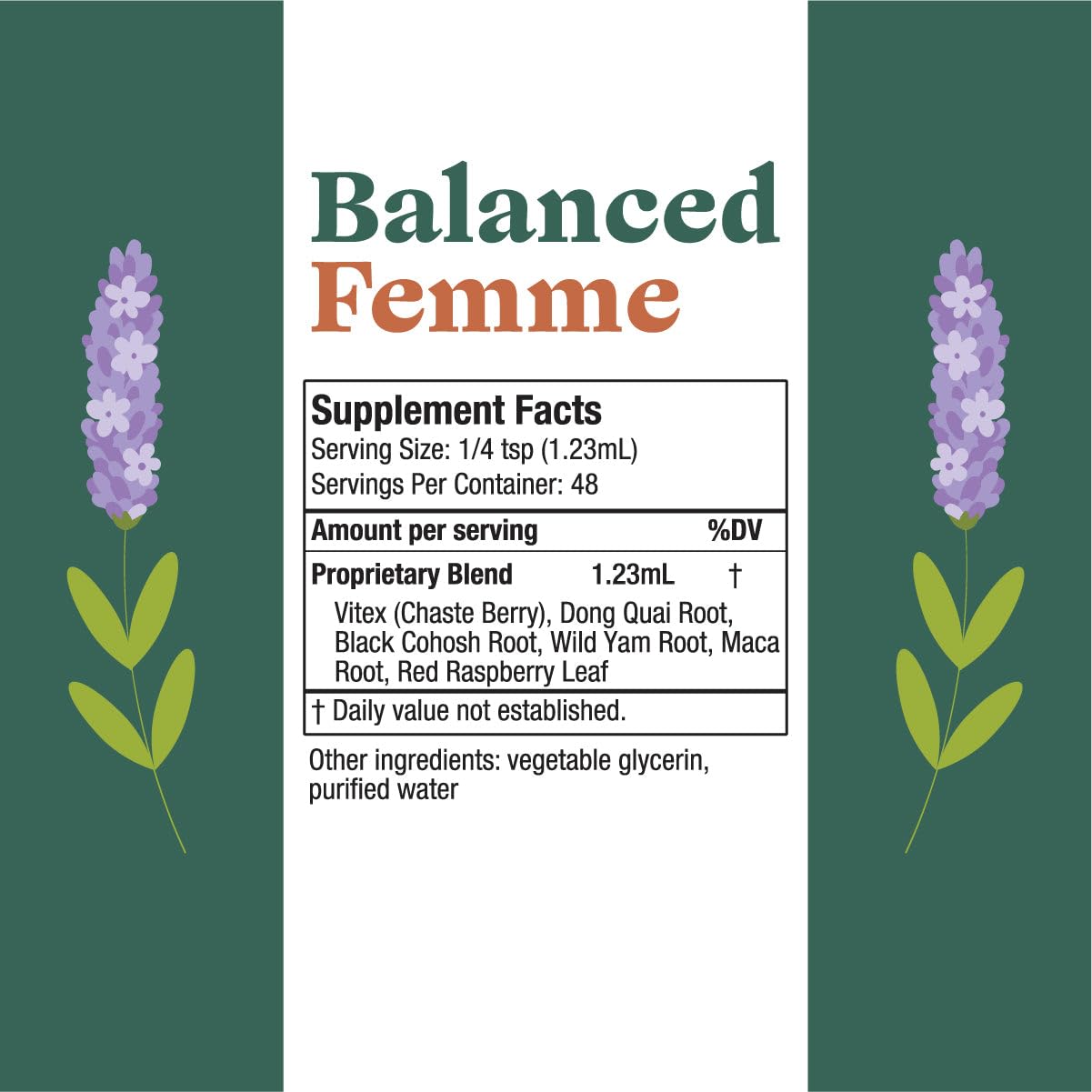 Rejuvica Health Balanced Femme - Advanced Female Balance Support Supplement - Liquid Delivery for Better Absorption - Vitex, Dong Quai, Black Cohosh, Maca Wild Yam & More! - Medaid International