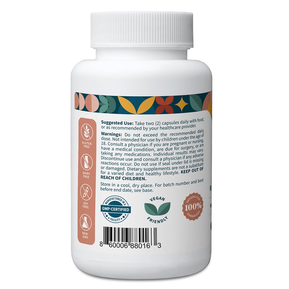 Pattern Wellness Maca Root Extract 20:1 (10,000 mg Equivalent) – for Men & Women – Tri-Color Black/Red/Yellow Blend – 60 Vegan, Non-GMO Capsules - Medaid International