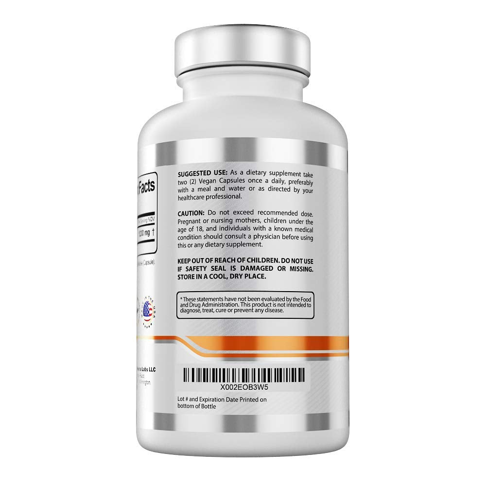 Smart Nutra Labs Premium Berberine HCL 1200mg- 180 Vegan Capsules, 100% Pure Berberine Supplement- Non-GMO, Gluten Free - Medaid International