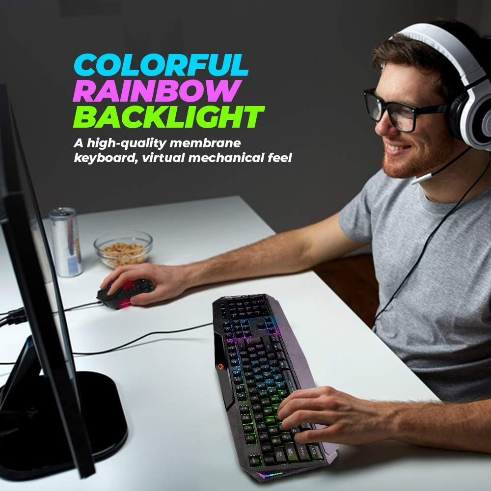 Backlit Gaming Keyboard and Mouse Combo Meetion C510 USB - Medaid International