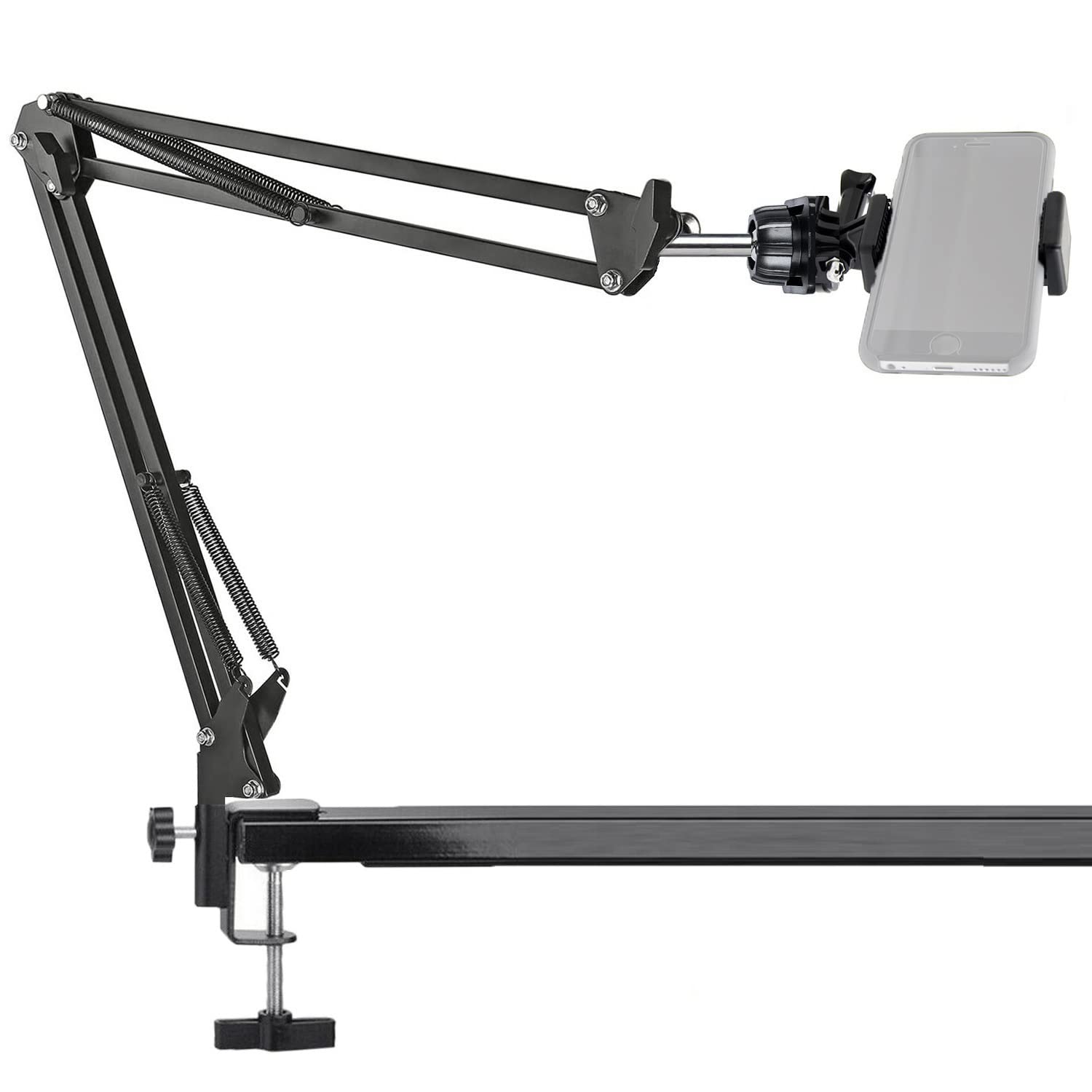 Phone Video Stand,Overhead Camera Mount Compatible with iPhone Samsung Live Streaming,Baking,Craft,Videos,Online Lessons - Medaid International