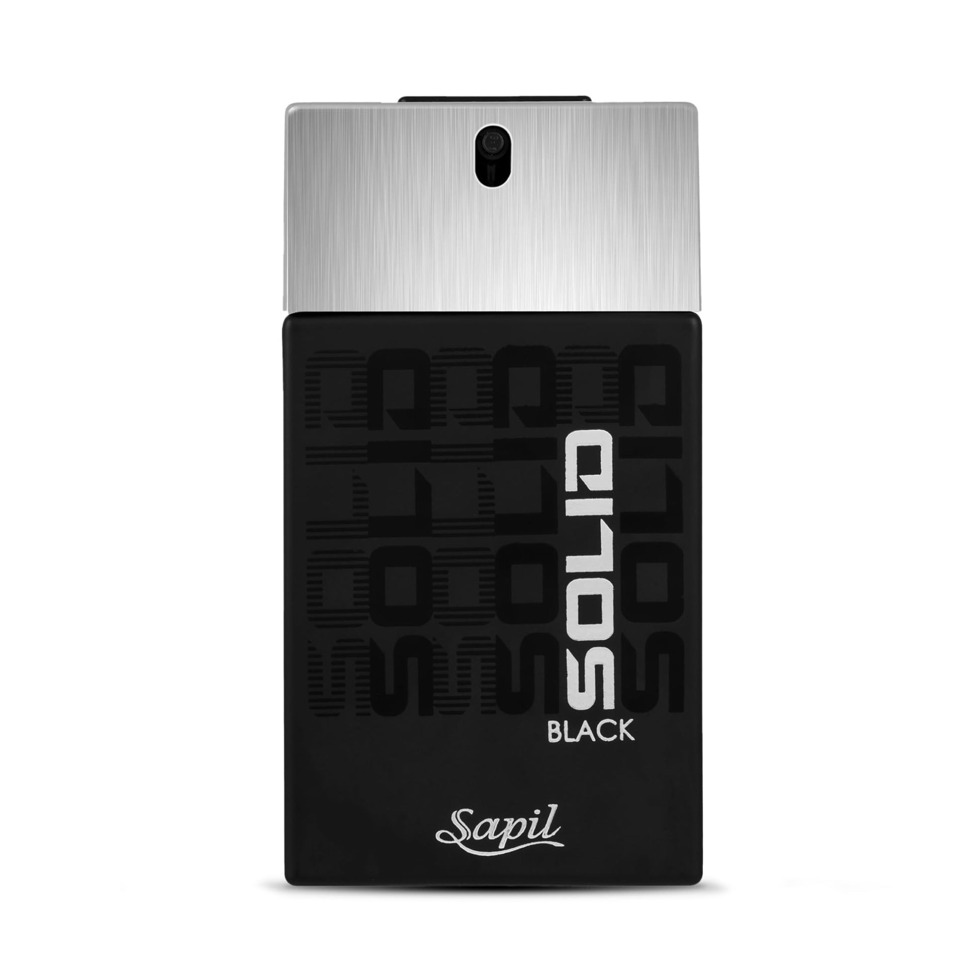 Sapil Solid Black Perfume for Men - Long-lasting Dubai Cologne, Arabic Woody Floral EDT Spray, 3.4 Oz (100 ml) - Enticing Dubai Perfume for Men, Affordable Luxury Fragrance - Medaid International