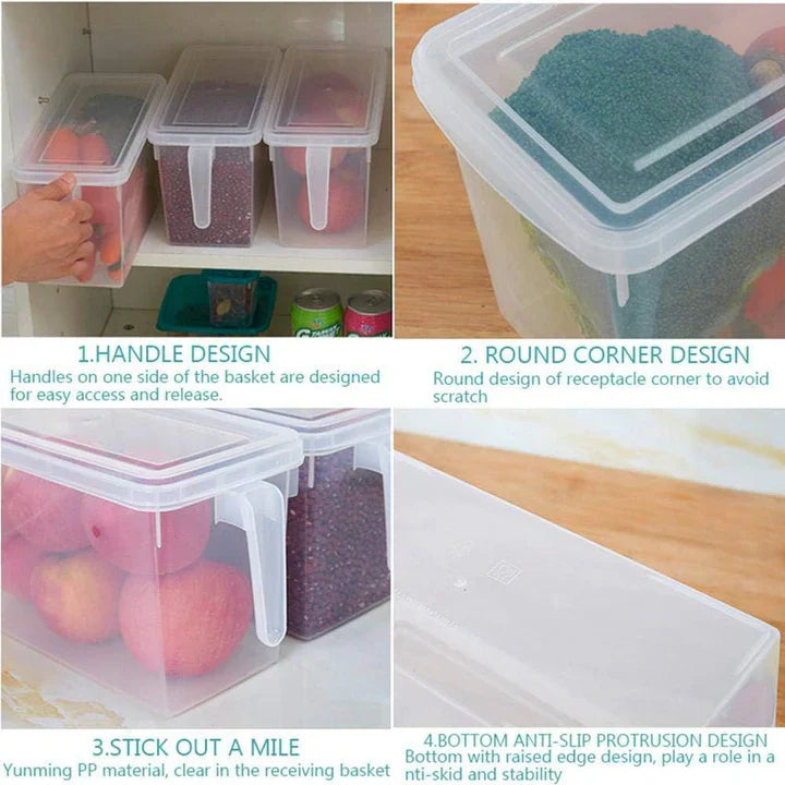 Clear Plastic Kitchen Fridge Holder