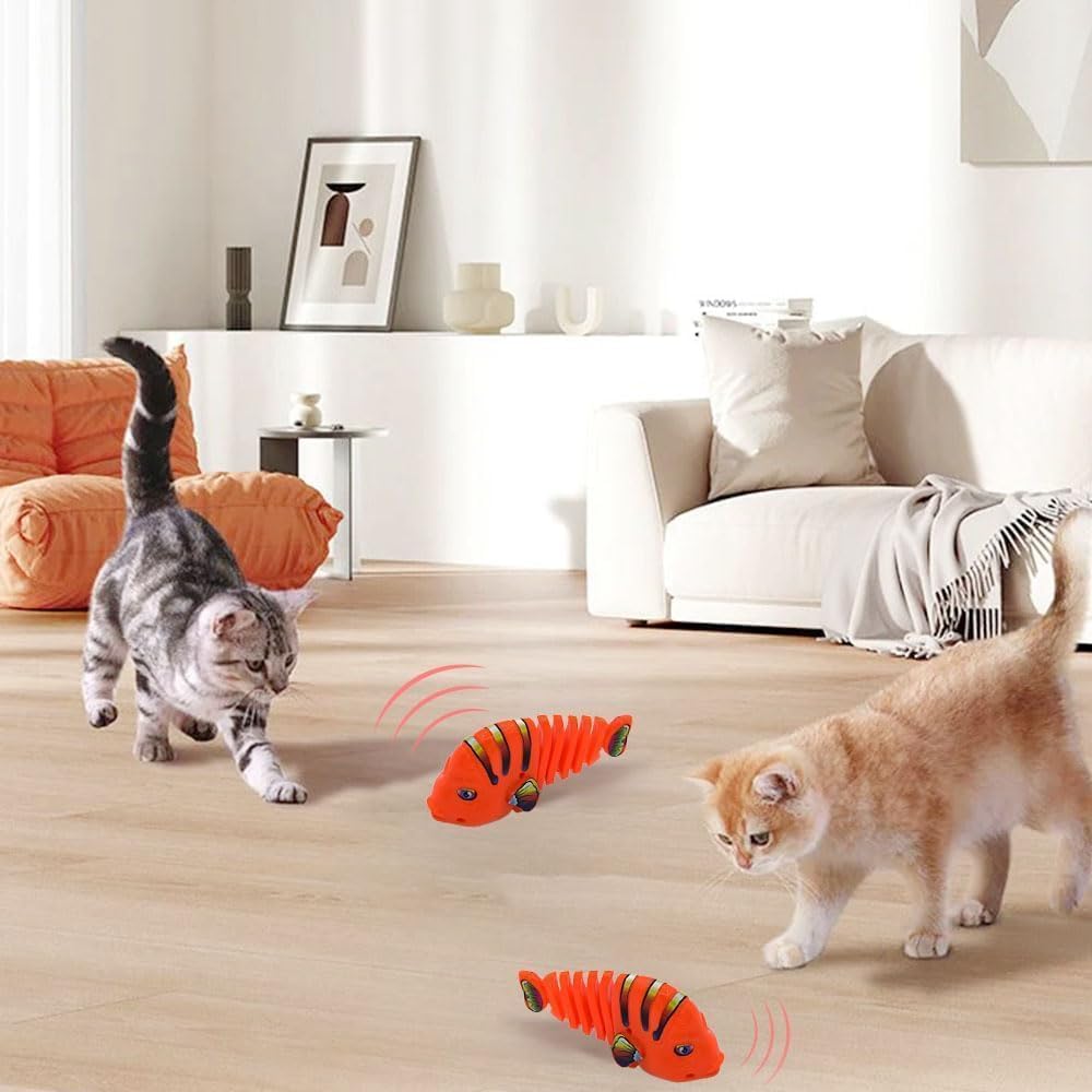 Wind-Up Wiggle Fish Toy - 2 PIECES