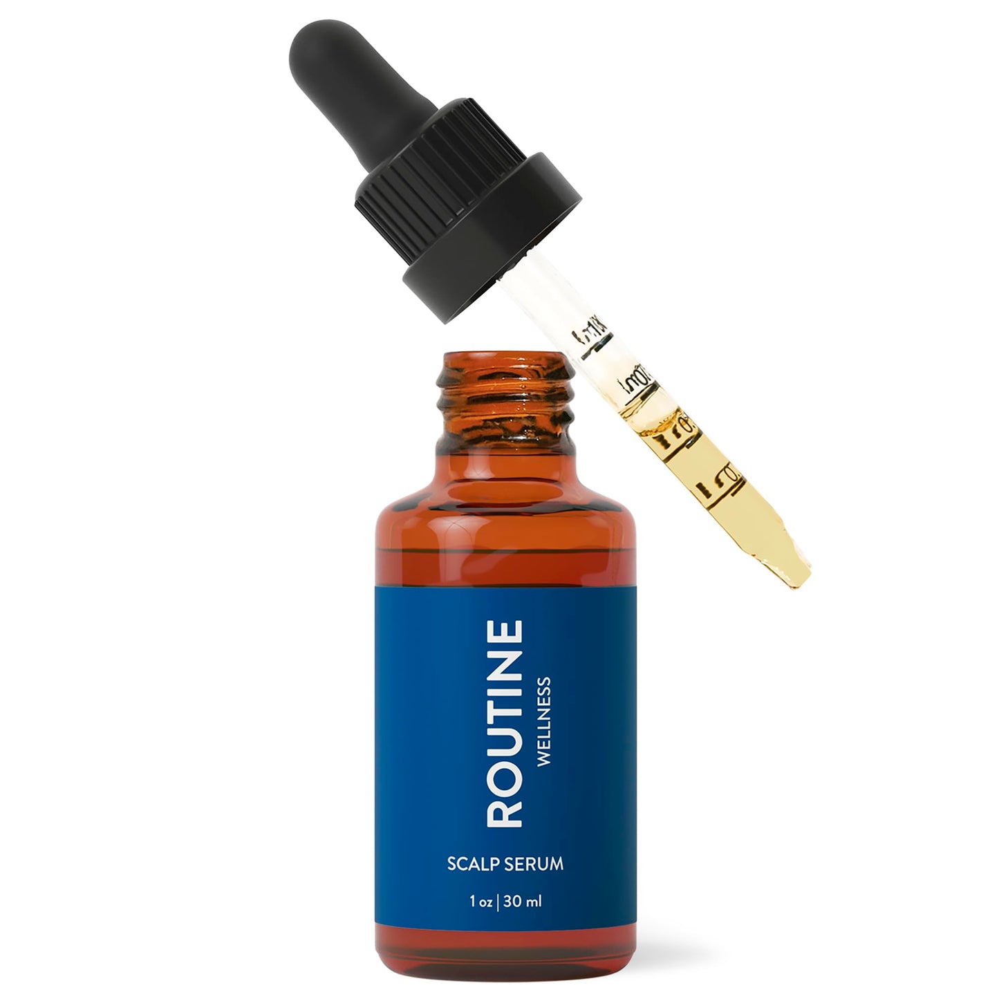 Routine Wellness Scalp Serum for Thinning Hair – Promotes Visibly-Thicker, Fuller-Looking Hair – Lightweight, Science-Backed with Red Clover & Peptides - 30ml - Medaid International