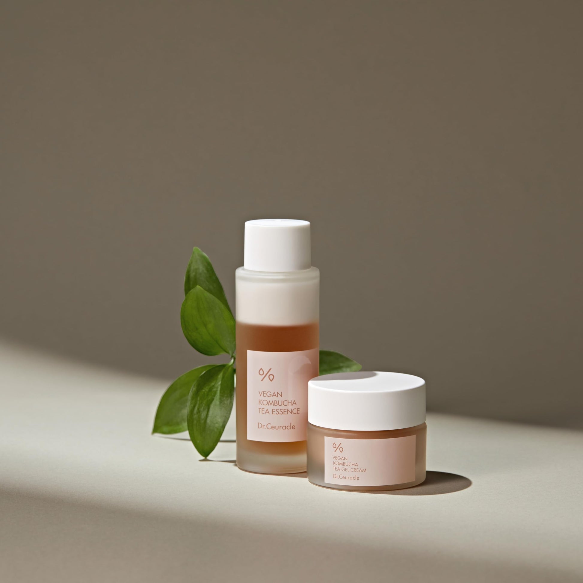 Dr.Ceuracle Vegan Kombucha Tea Beginning Set - Korean Skincare Set for Stocking Stuffers, Travel & Business Trip, Mini Size Essentials included Essence, Gel Cream - Medaid International