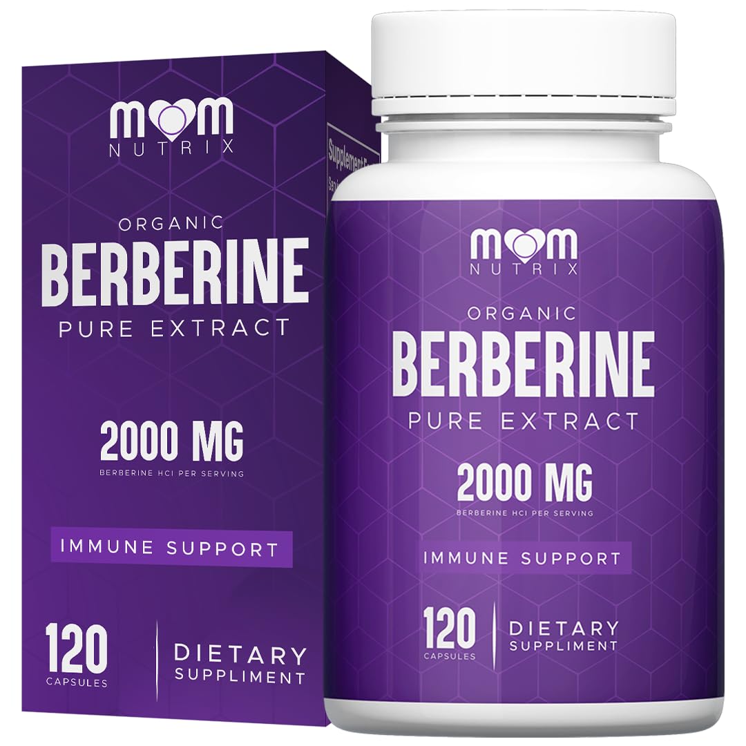 THE MONK Organic Berberine Extract 2000mg - Vegan, Non-GMO - Immune Support - Berberine HCL Supplement for Women & Men - 120 Capsules - Medaid International