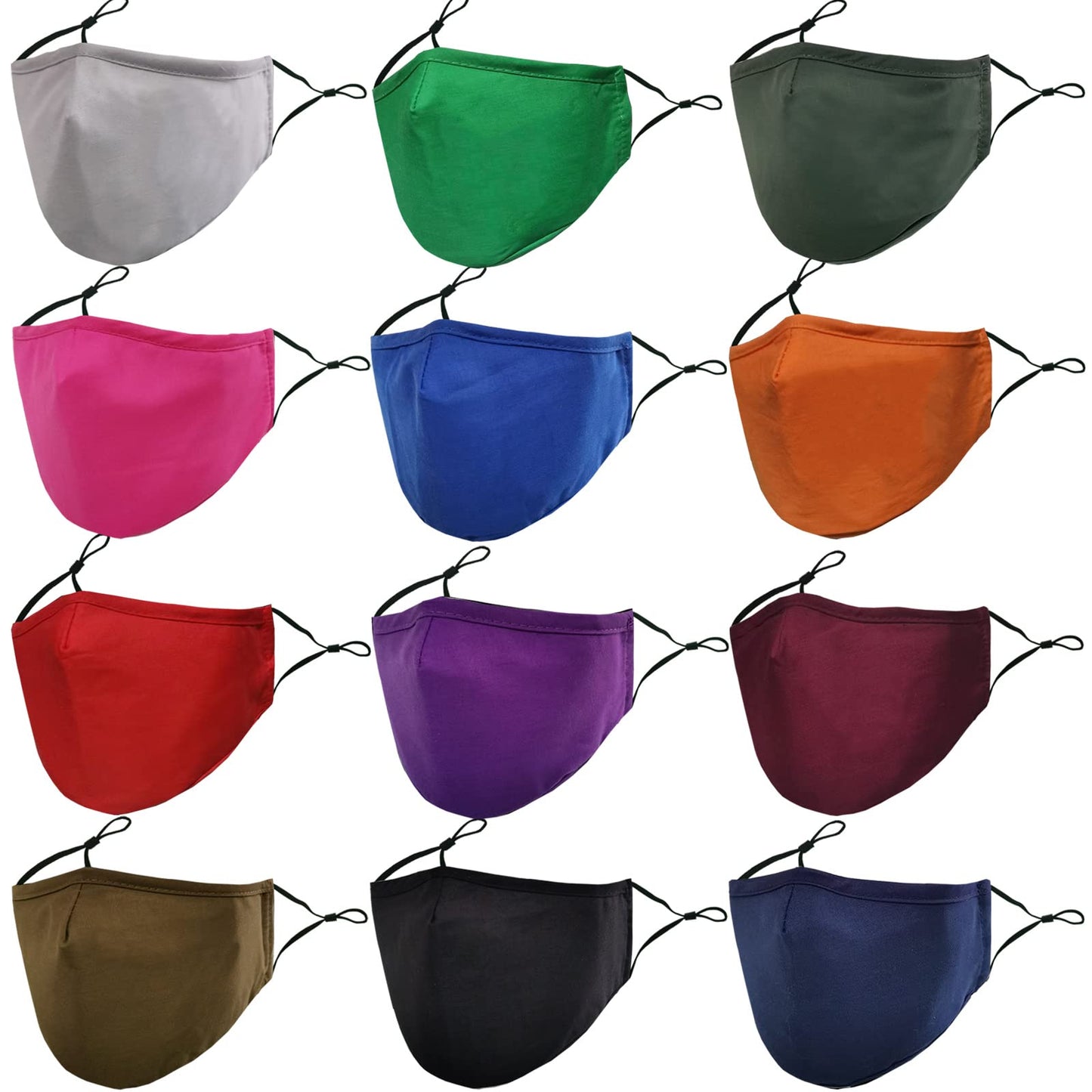 MAZJOYDAY Washable Reusable Cloth Face Masks for Women Men - Breathable Face Mask with Nose Wire and Filter Pocket for Adult - Medaid International