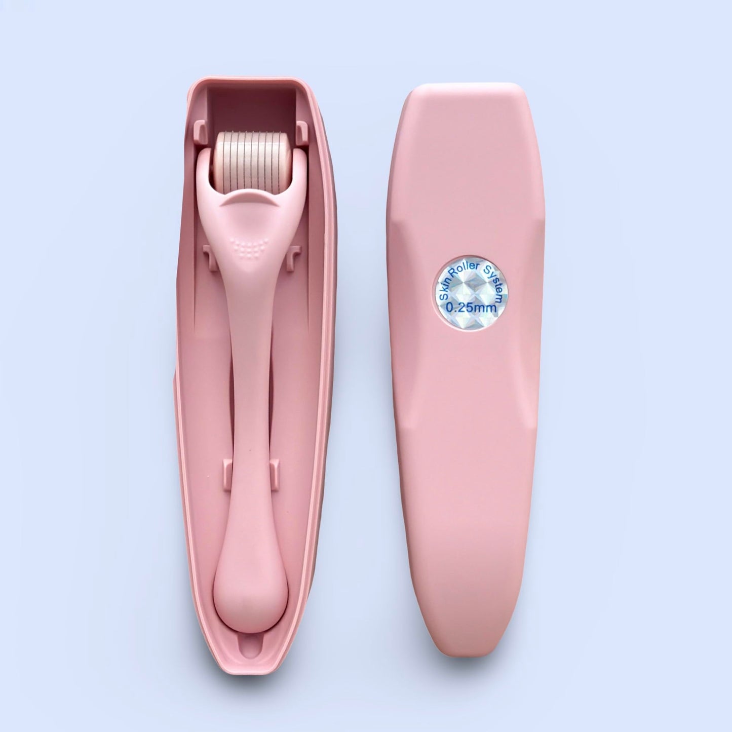 540 Stainless Steel Micropoint Derma Roller – Microneedling Roller for Face, Scalp & Beard – Skin Care Tool for Collagen Boost, Wrinkles & Hair Growth – Storage Case Included (Matte Baby Pink) - Medaid International