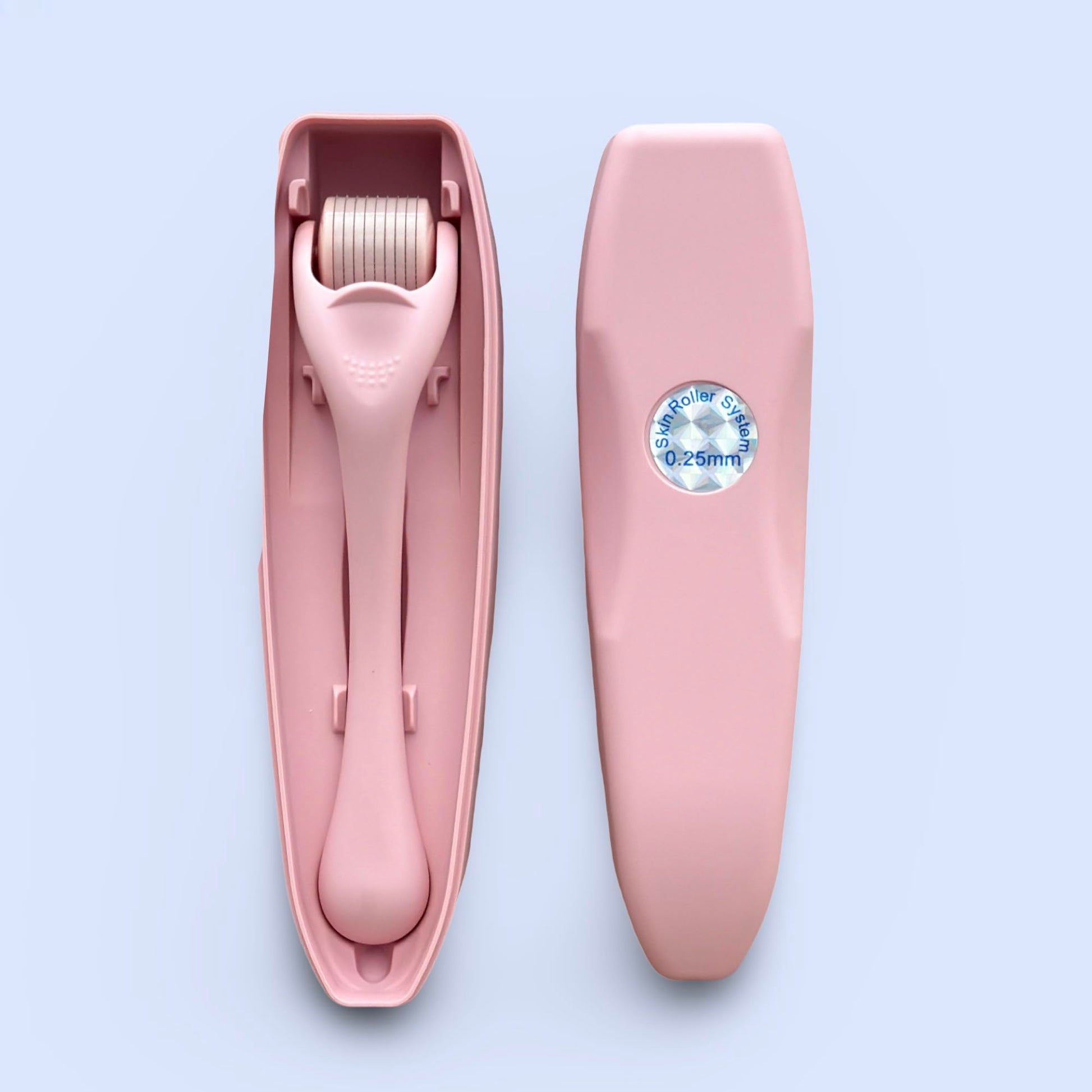 540 Stainless Steel Micropoint Derma Roller – Microneedling Roller for Face, Scalp & Beard – Skin Care Tool for Collagen Boost, Wrinkles & Hair Growth – Storage Case Included (Matte Baby Pink) - Medaid International