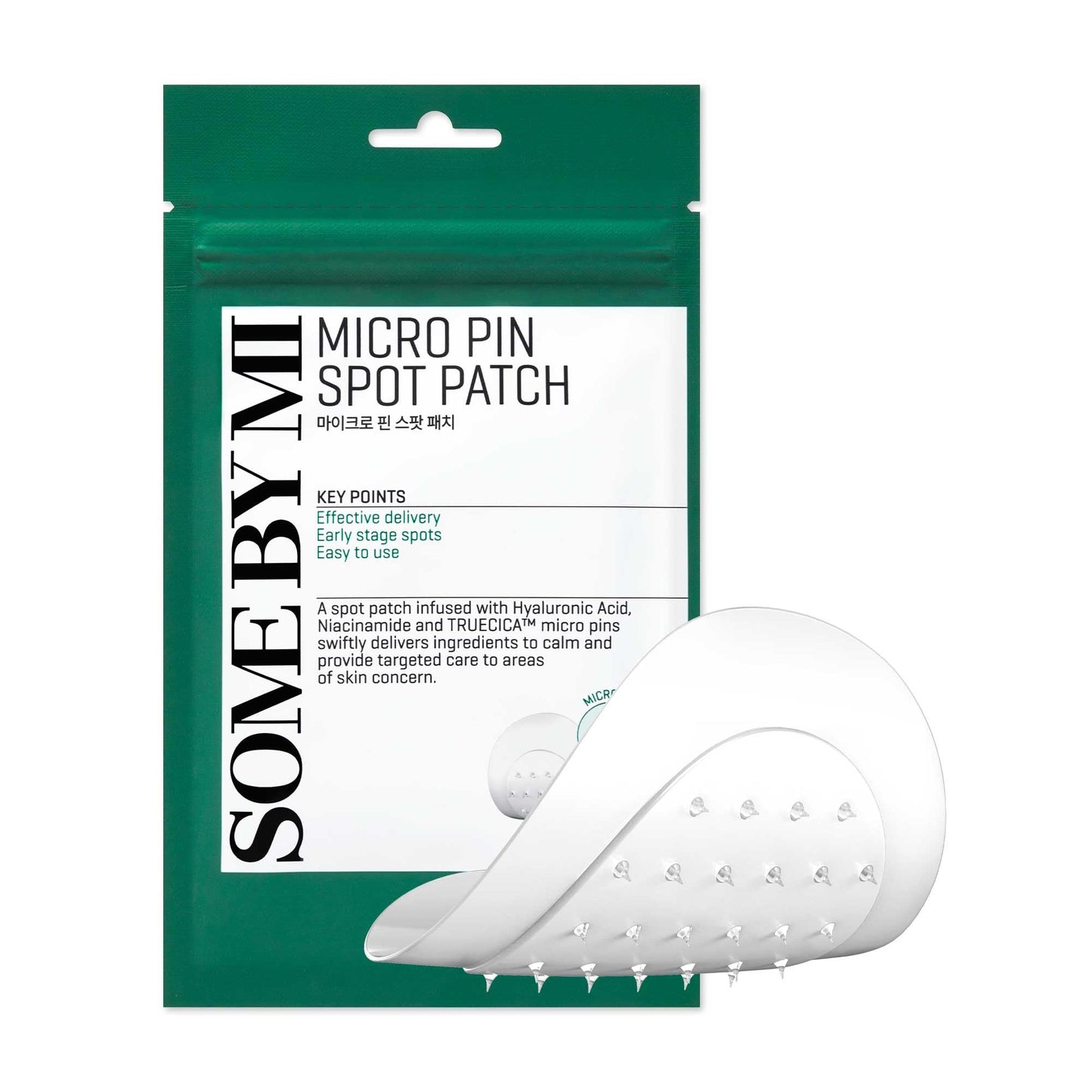 SOME BY MI Micro Pin Spot Patch - Pack of 1, 14mm 9 Counts - Microneedle Hydrocolloid Pimple Patch with Salicylic and Hyaluronic Acid - Skin Troubles Care Focused Spot Cover - Korean Skin Care - Medaid International