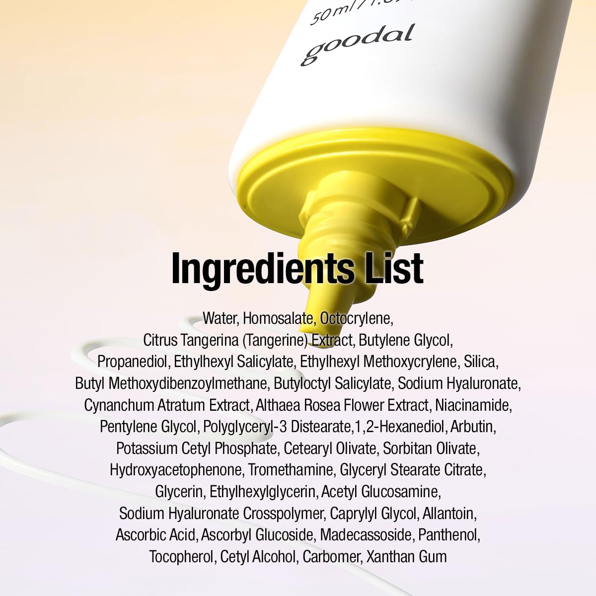 Goodal Green Tangerine Vita-C Dark Spot UV Defense Sunscreen SPF 50, Daily Skin Care Korean Sunscreen for Face, Broad spectrum, No White Cast (1.69 fl oz / 50ml) - Medaid International