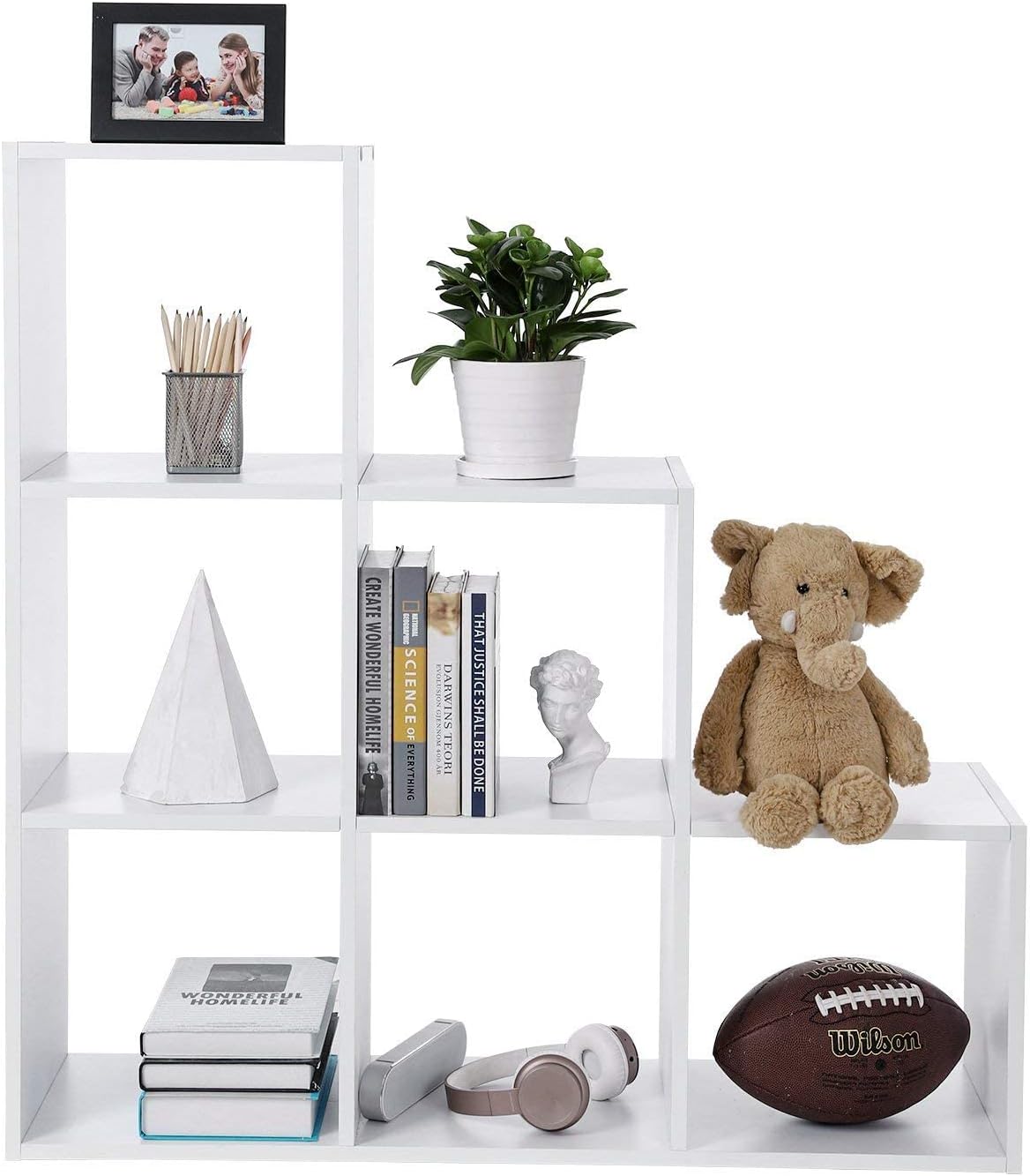 VASAGLE Stair Shelf LBC63WT