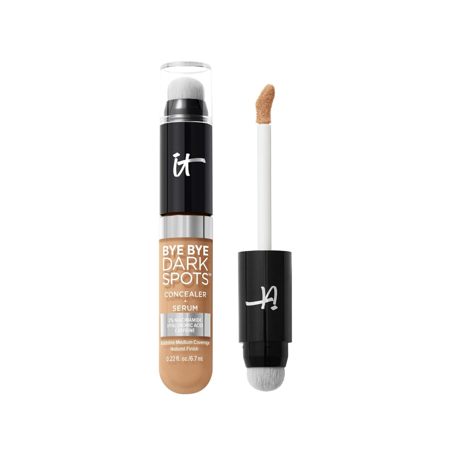 IT Cosmetics Bye Bye Dark Spots Concealer + Brightening Serum – 2% Niacinamide, Hyaluronic Acid & Caffeine - Medium Coverage, Natural Finish, All Skin Types – 31 Medium Neutral, 0.22 fl. oz - Medaid International