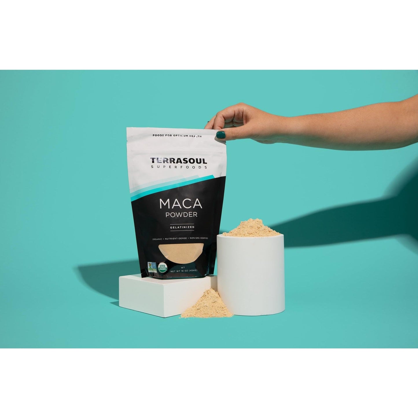 Terrasoul Superfoods Organic Gelatinized Maca Powder, 16 Oz, Hormone Balance, Energy Boost, and Superfood Smoothies with Peruvian Maca Root, Gelatinized for Easy Digestion - Medaid International