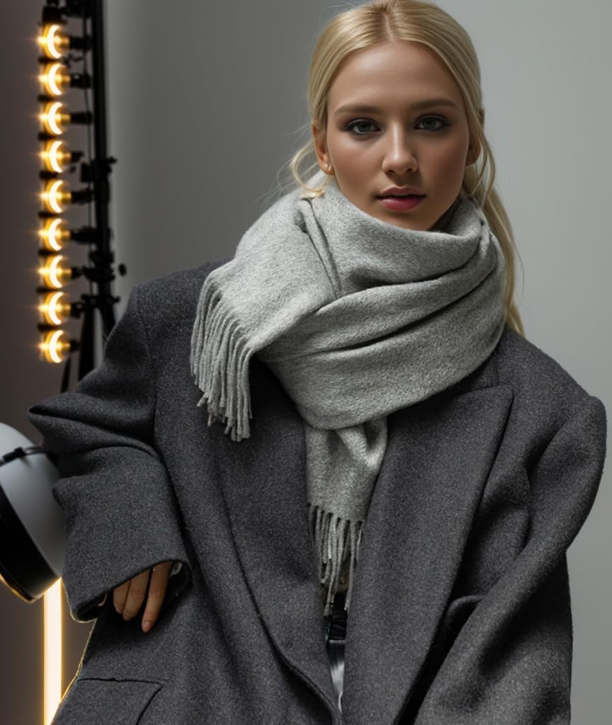 Cashmere Scarf for Women 200cm x 70cm Ladies Winter Scarves,Pashmina Shawls and Wraps Thick Oversized Scarf