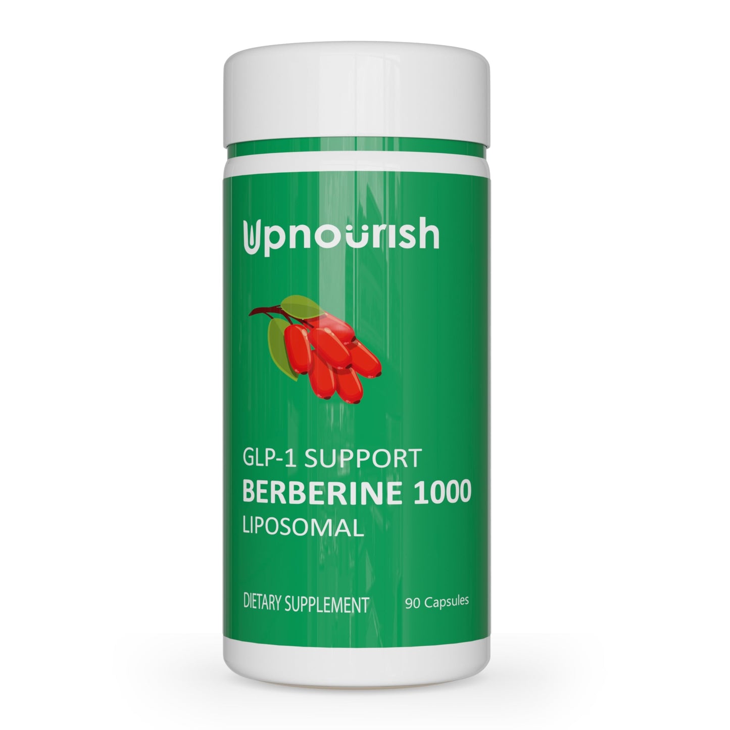 UpNourish Liposomal Berberine Supplement - Advanced Berberine HCl 1000mg Plus Ceylon Cinnamon, Chromium Picolinate, Curcuminoids, Resveratrol, Green Tea and Yerba Mate - 90 Vegan Capsules - Medaid International