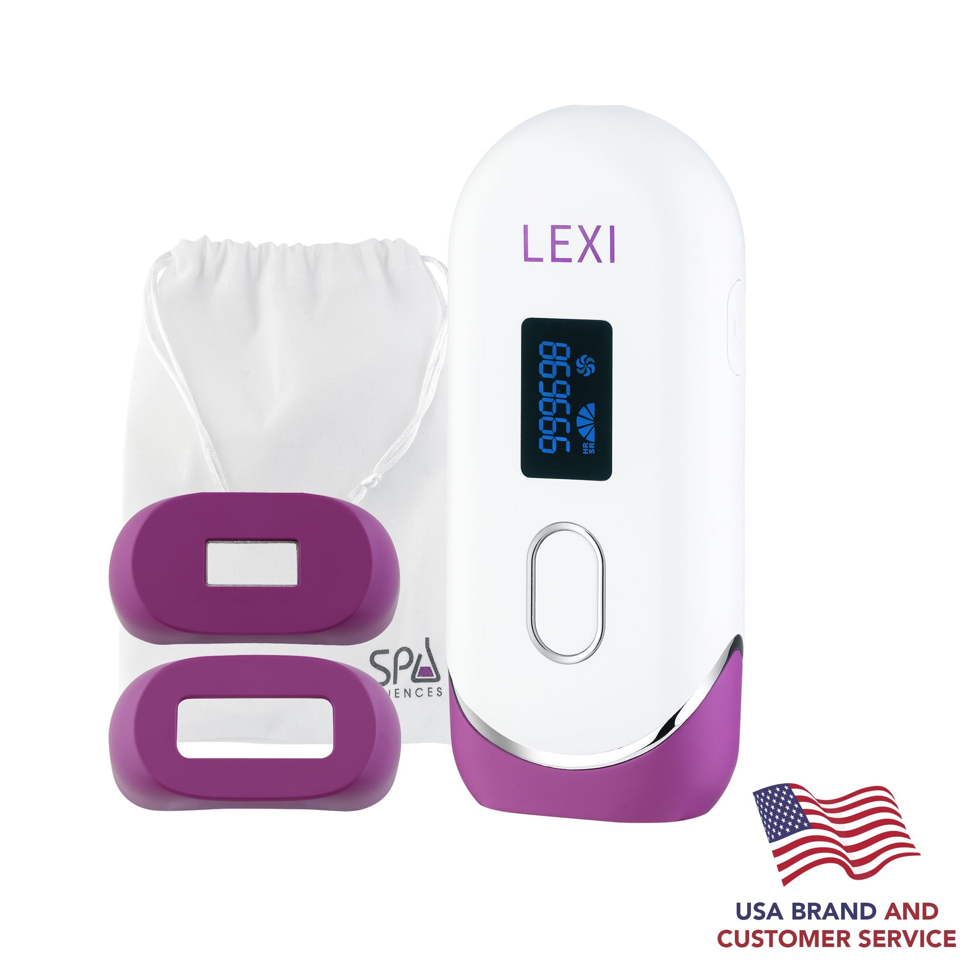 Spa Sciences - LEXI - Painless Permanent IPL Hair Removal System - FDA Cleared with 999,999 flashes, Auto Flash, and Skin Sensor - Medaid International