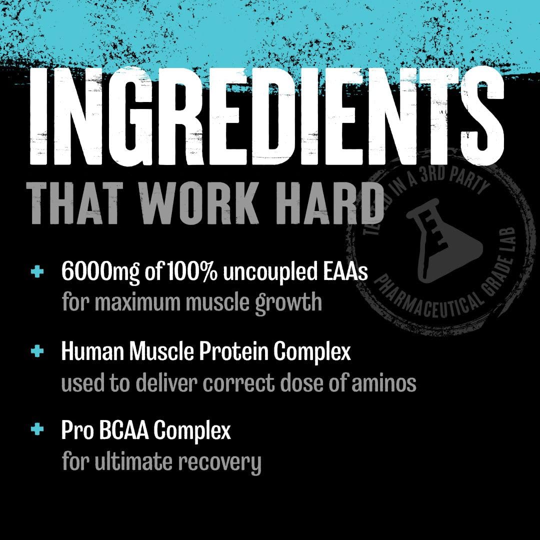 Animal Nitro EAA - Post-Workout Recovery and Repair, Supports Lean Muscle Growth, Complete Spectrum of Essential Amino Acids & BCAA Supplement for Men and Women, 44 Packs - Medaid International
