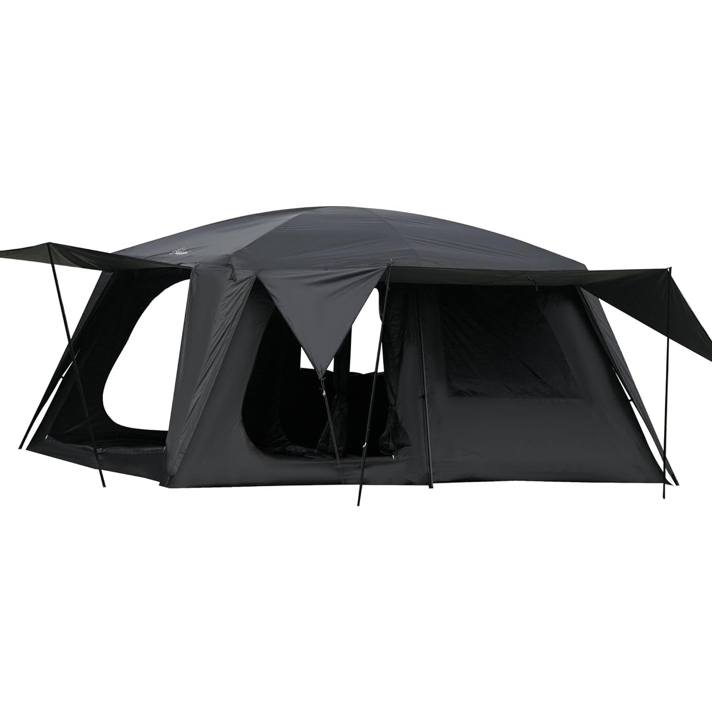 Vidalido 4-6 Person Camping Tent with 3 Door 2 Room Large Family Cabin Tents, Double Layer Waterproof Portable Glamping Tent, Big Tents for Outdoor Camping Hiking and Backpacking - Medaid International