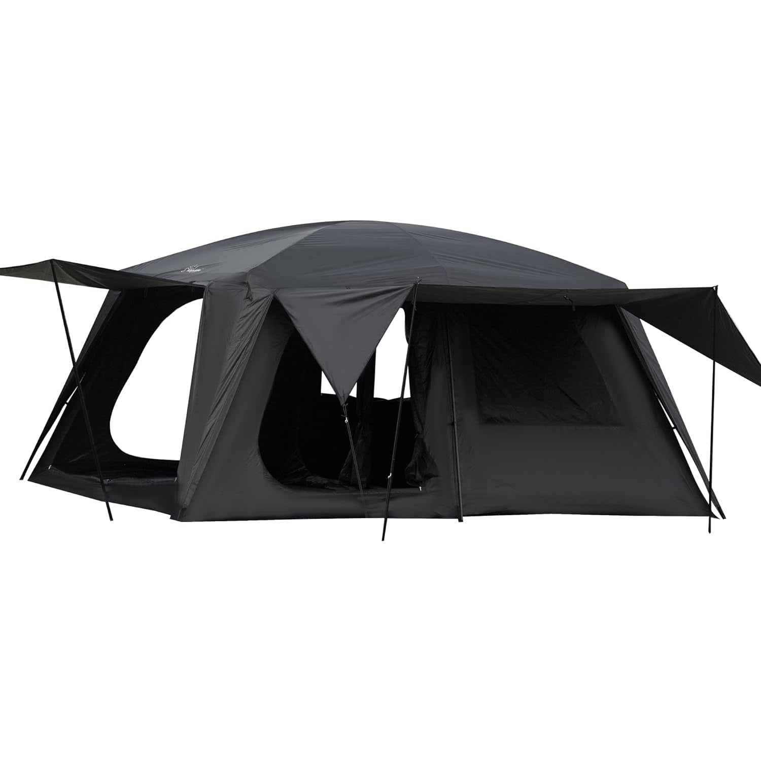 Vidalido 4-6 Person Camping Tent with 3 Door 2 Room Large Family Cabin Tents, Double Layer Waterproof Portable Glamping Tent, Big Tents for Outdoor Camping Hiking and Backpacking - Medaid International