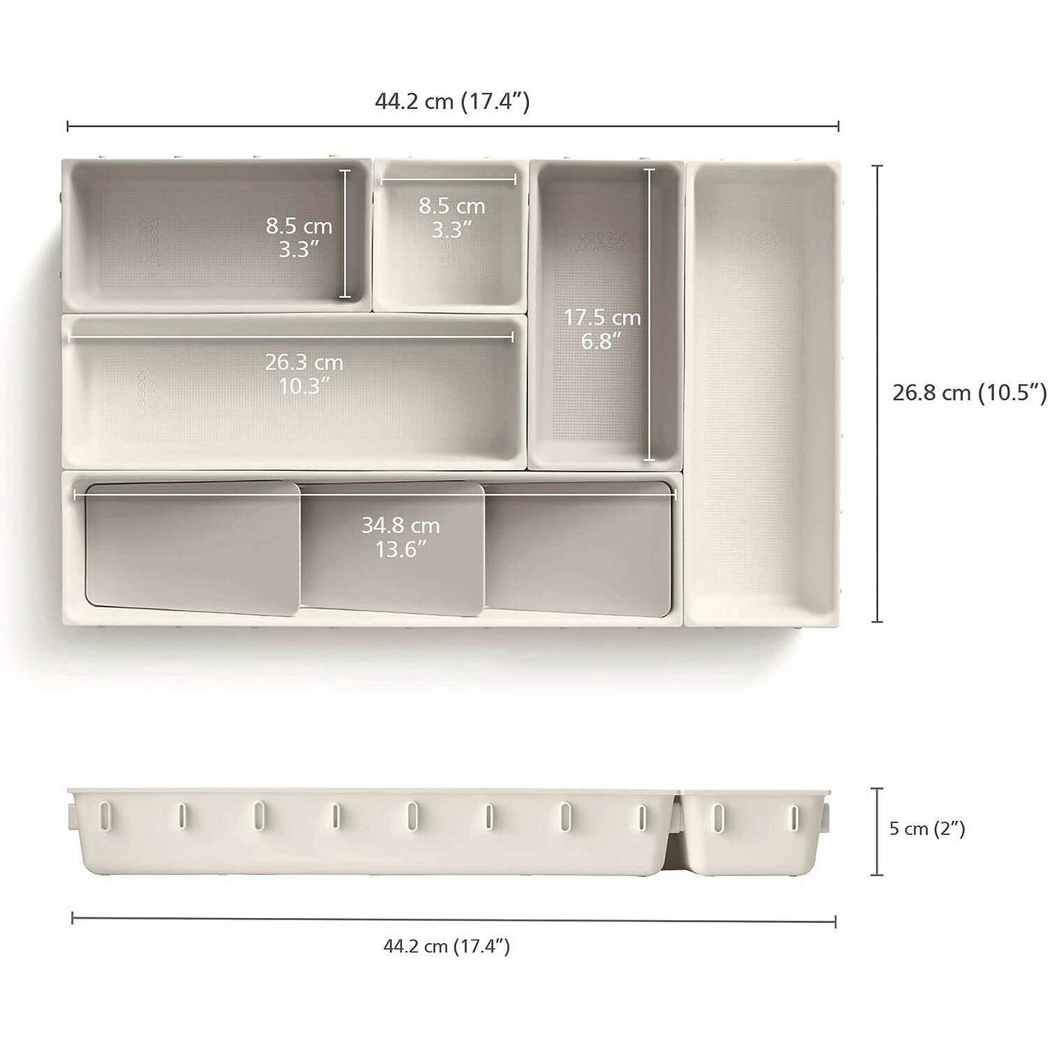 Viva 7-piece Makeup Drawer Organiser Set - Medaid International