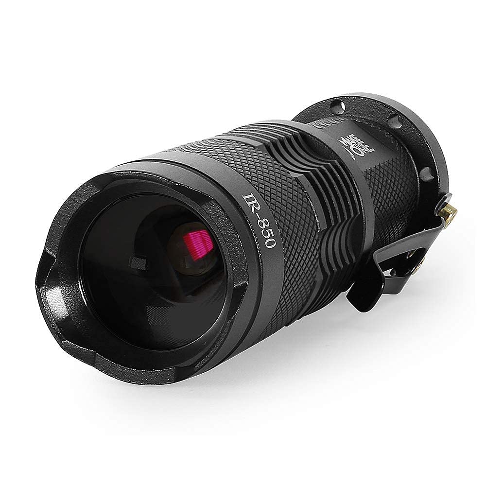 Maketheone IR Torch 3 Watt 850NM Infrared Light Night Vision Flashlight Torch - Infrared Light is Invisible to Human Eyes - to be Used with Night Vision Device (NOT Include Battery) - Medaid International