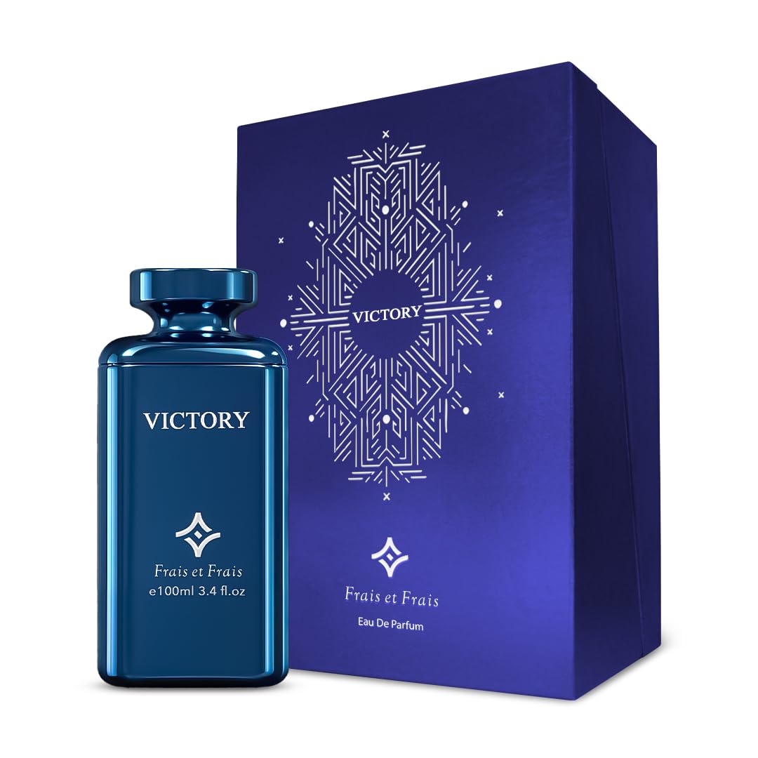 Frais et Frais Victory Perfume Men | Eau de Parfum | Luxury Scent Like Sauvage Elixir | Long Lasting & Affordable Luxury | 100ml - Medaid International