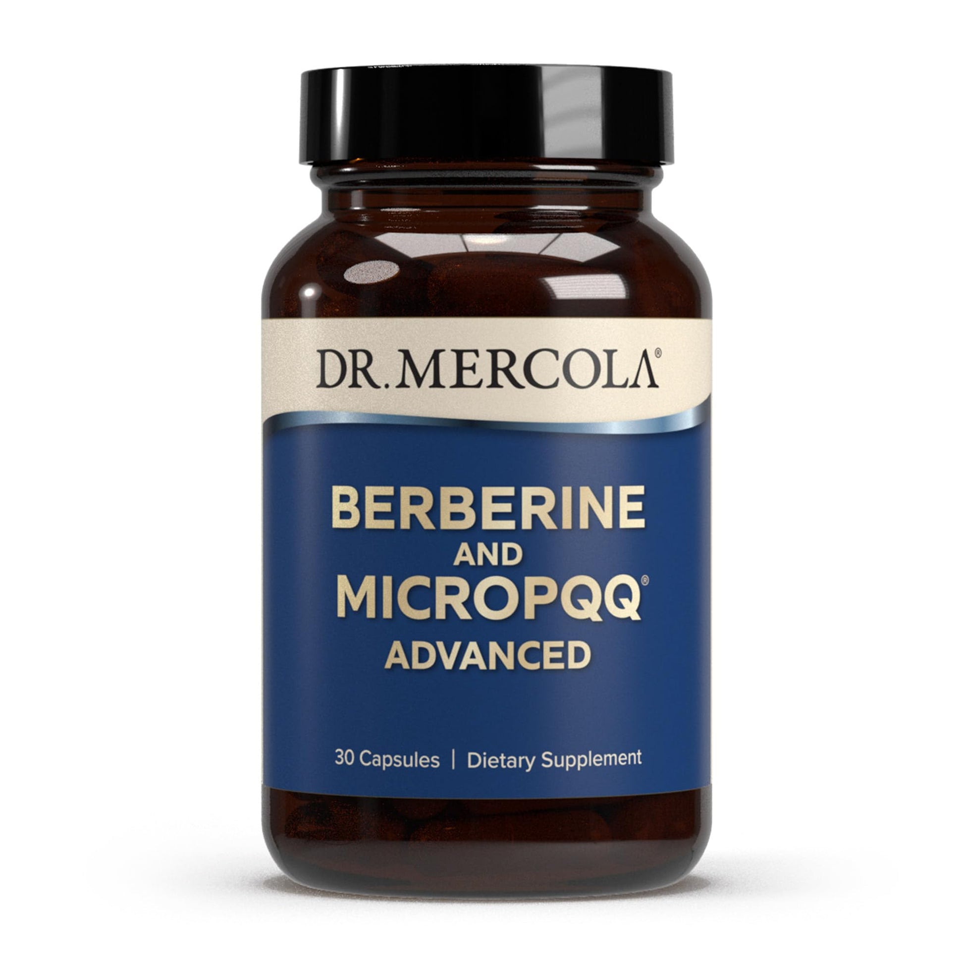 Dr. Mercola Berberine and MircoPQQ Advanced - Offers Metabolic, Mitochondrial, Brain & Immune Support - GMO-Free, Gluten-Free & Soy-Free - 30 Capsules (30 Servings) - Medaid International