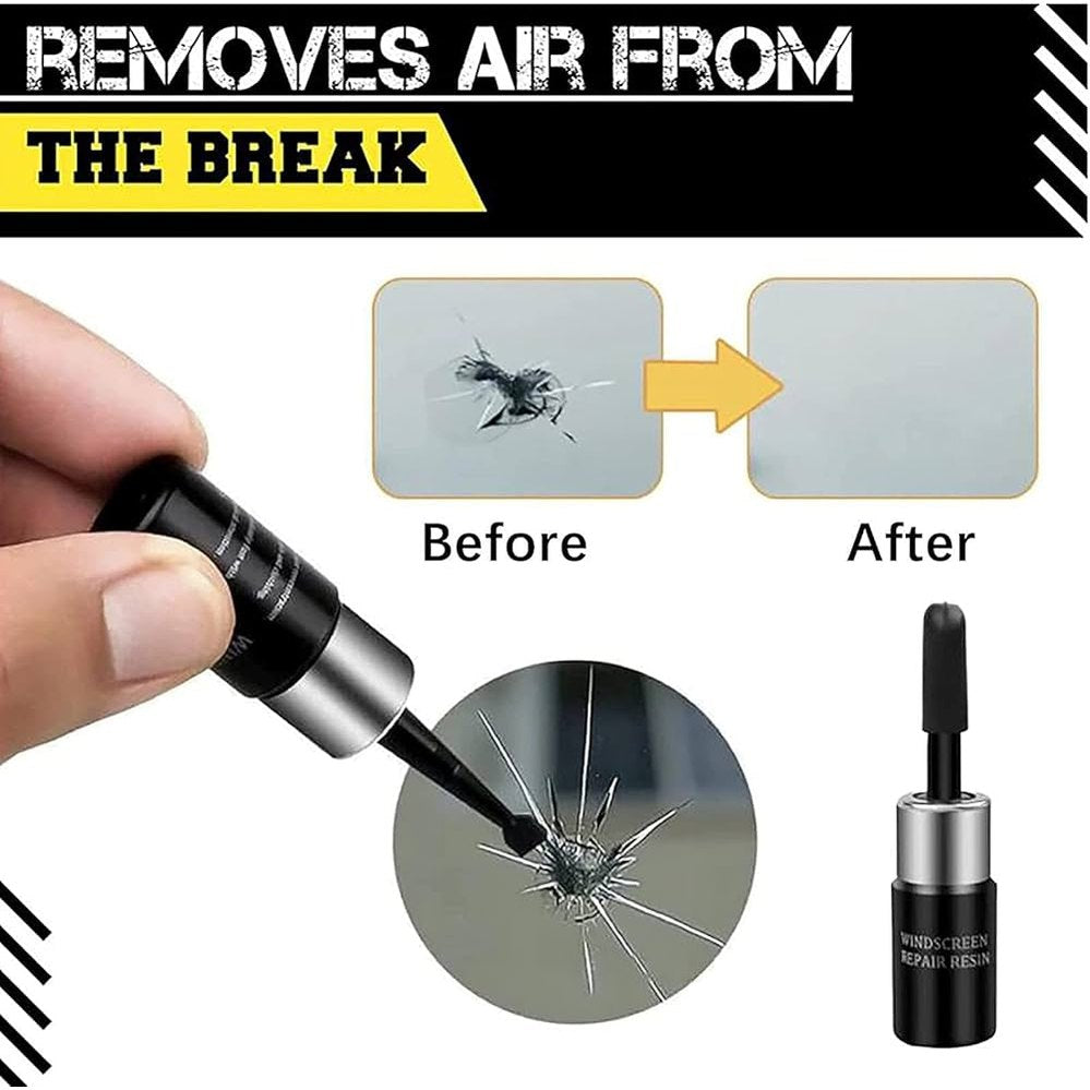 Windshield Repair Kit طقم إصلاح الزجاج الأمامي
