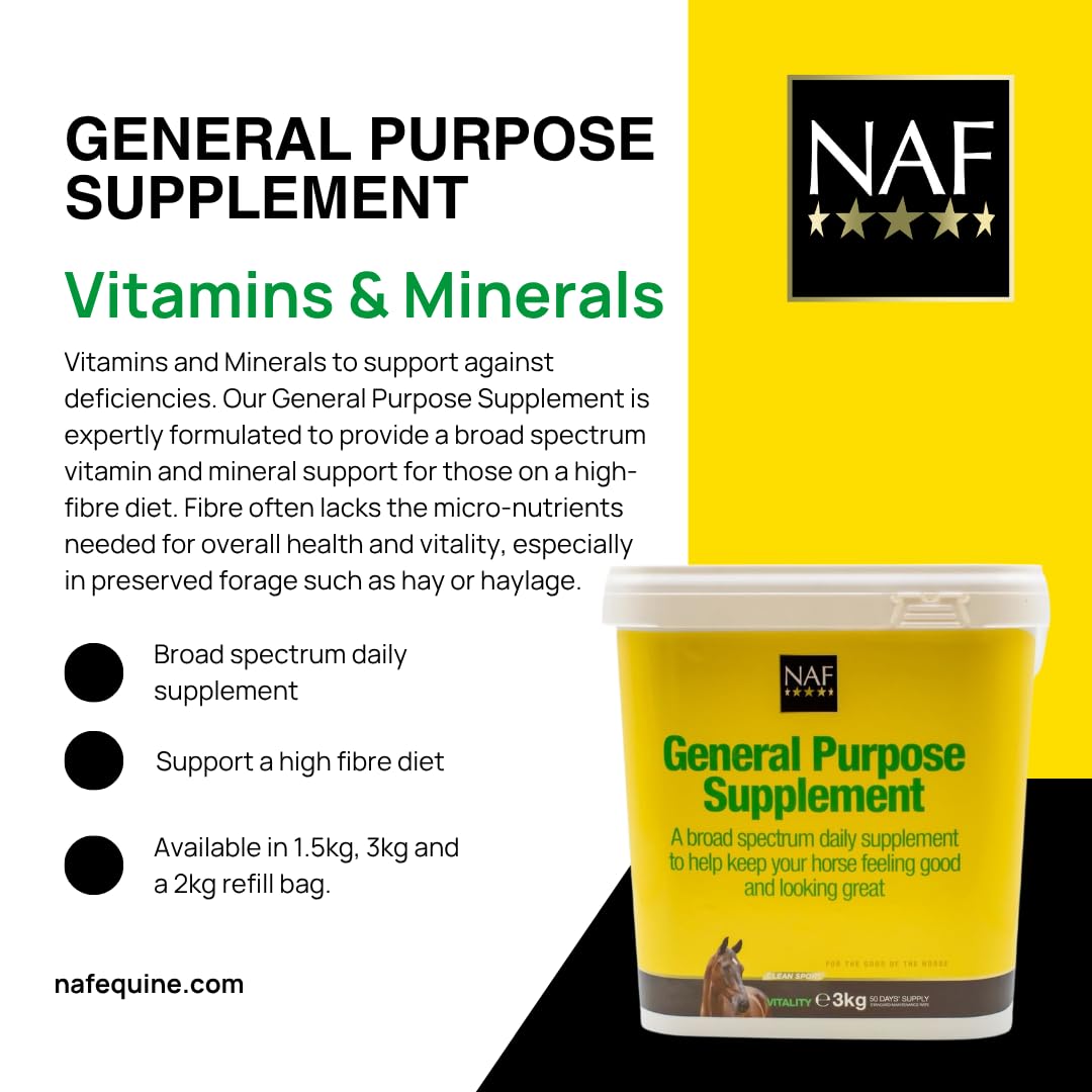 NAF General Purpose 3kg Health Supplement 3kg Clear - Medaid International