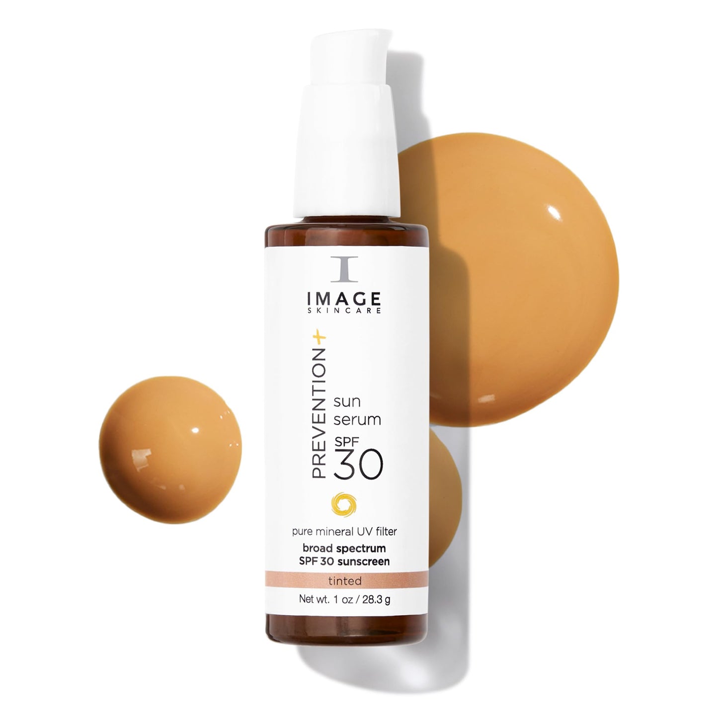 IMAGE Skincare, PREVENTION+ Sun Serum SPF 30 Mineral Sunscreen for Face, Non Comedogenic, Wear Under Makeup, Perfect Travel Size, Tinted 1.0 oz - Medaid International