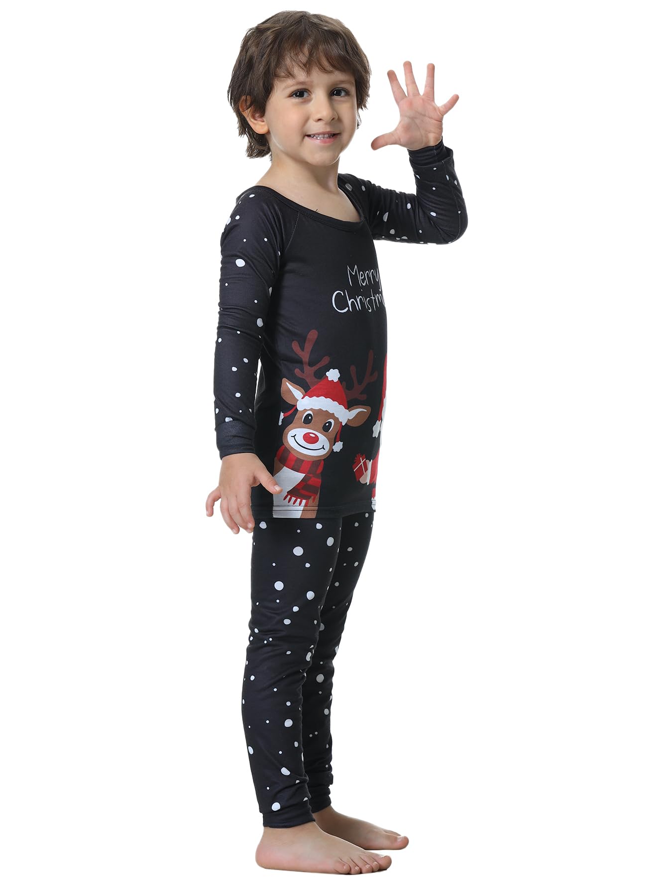 VENTELAN Family Matching Christmas Pajamas Set Holiday Santa Claus Sleepwear Xmas PJS Set for Couples and Kids,Men,2XL - Medaid International