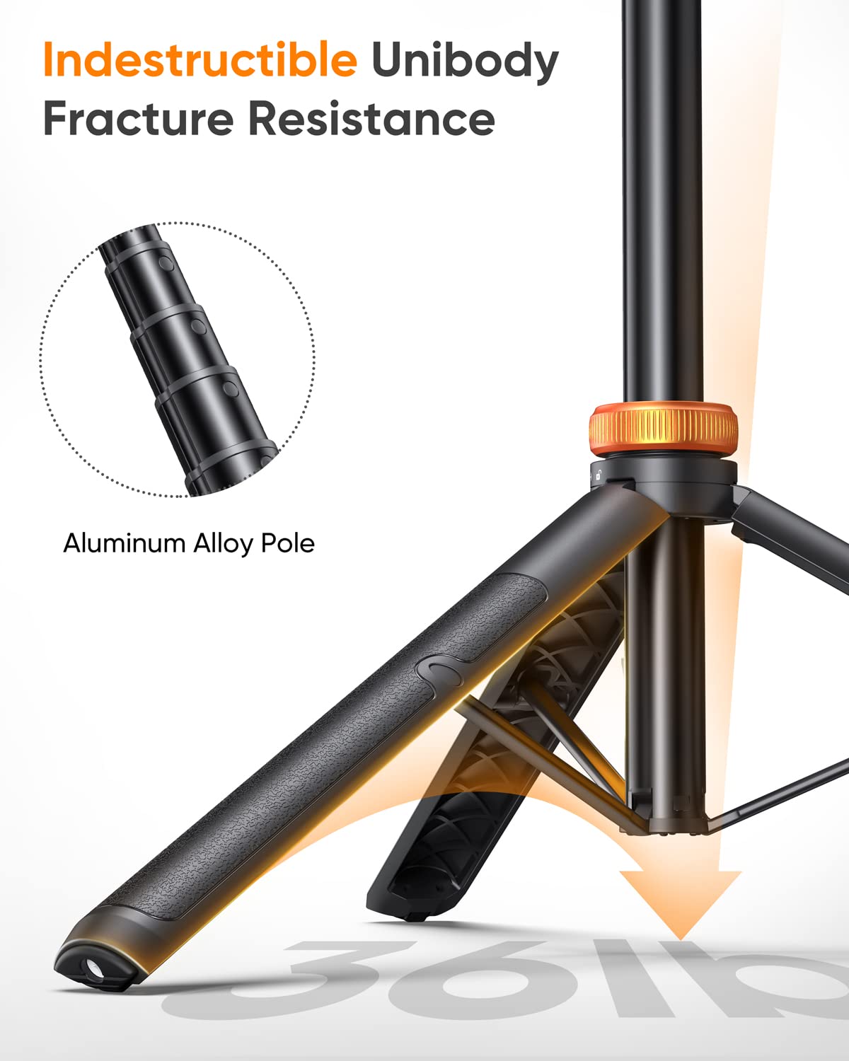 EUCOS 62" Phone Tripod, Tripod for iPhone & Selfie Stick with Remote, Extendable Cell Phone Stand & Ultimate Phone Holder, Solidest Phone Stand Compatible with iPhone/Android - Medaid International