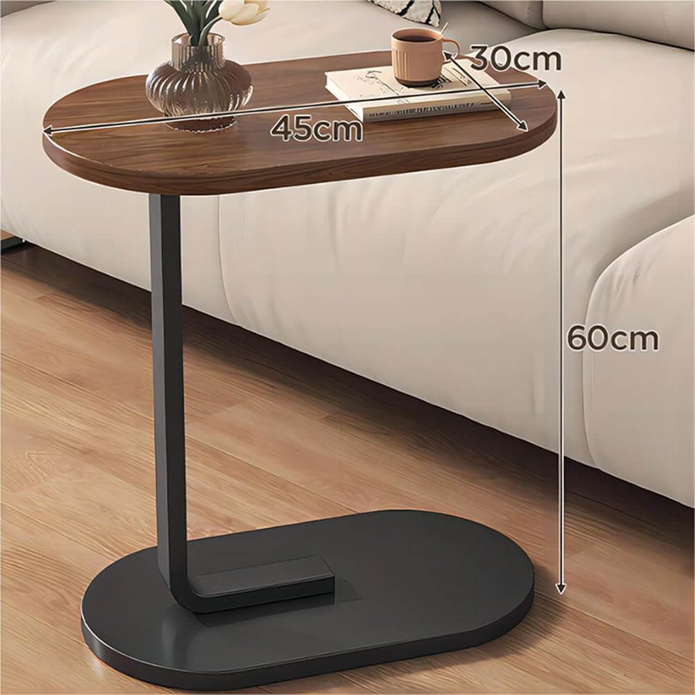 C-shaped side table