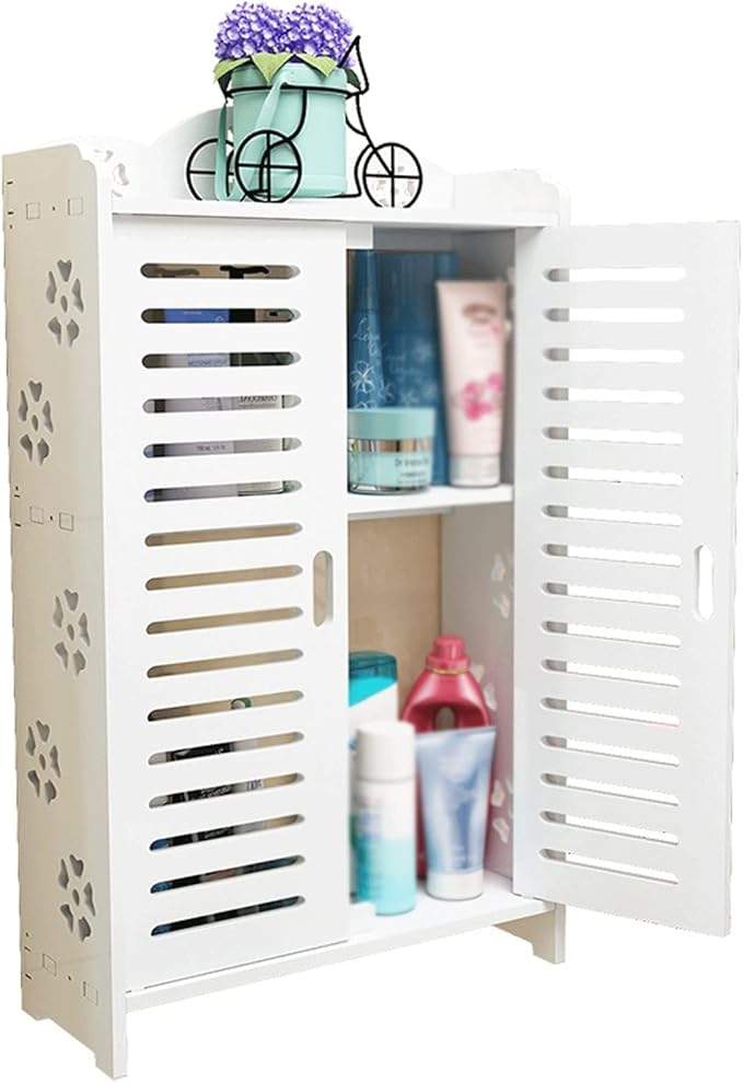 Wall-Mounted Bathroom Storage Shelf – No Drill Organizer