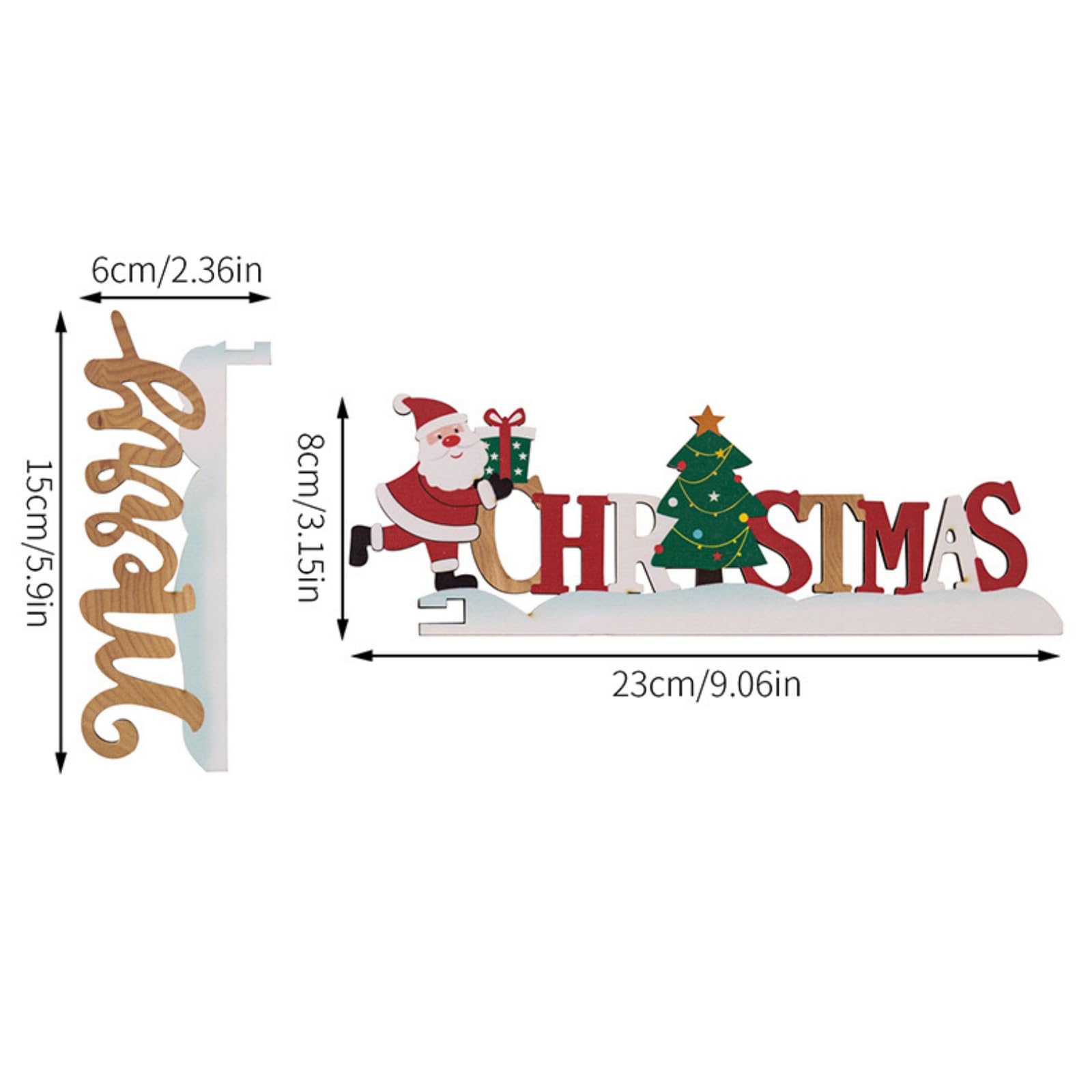 Christmas Doorway Decor with Santa Figurine, Festive Hanging Ornament for Home Entry, Ideal Seasonal Decoration - Medaid International