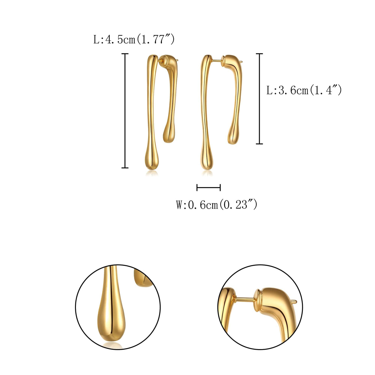 TERRIFI Gold Tassel Earrings for Women, Drop Statement Boho Hypoallergenic Jewelry Gift (1 Pair)