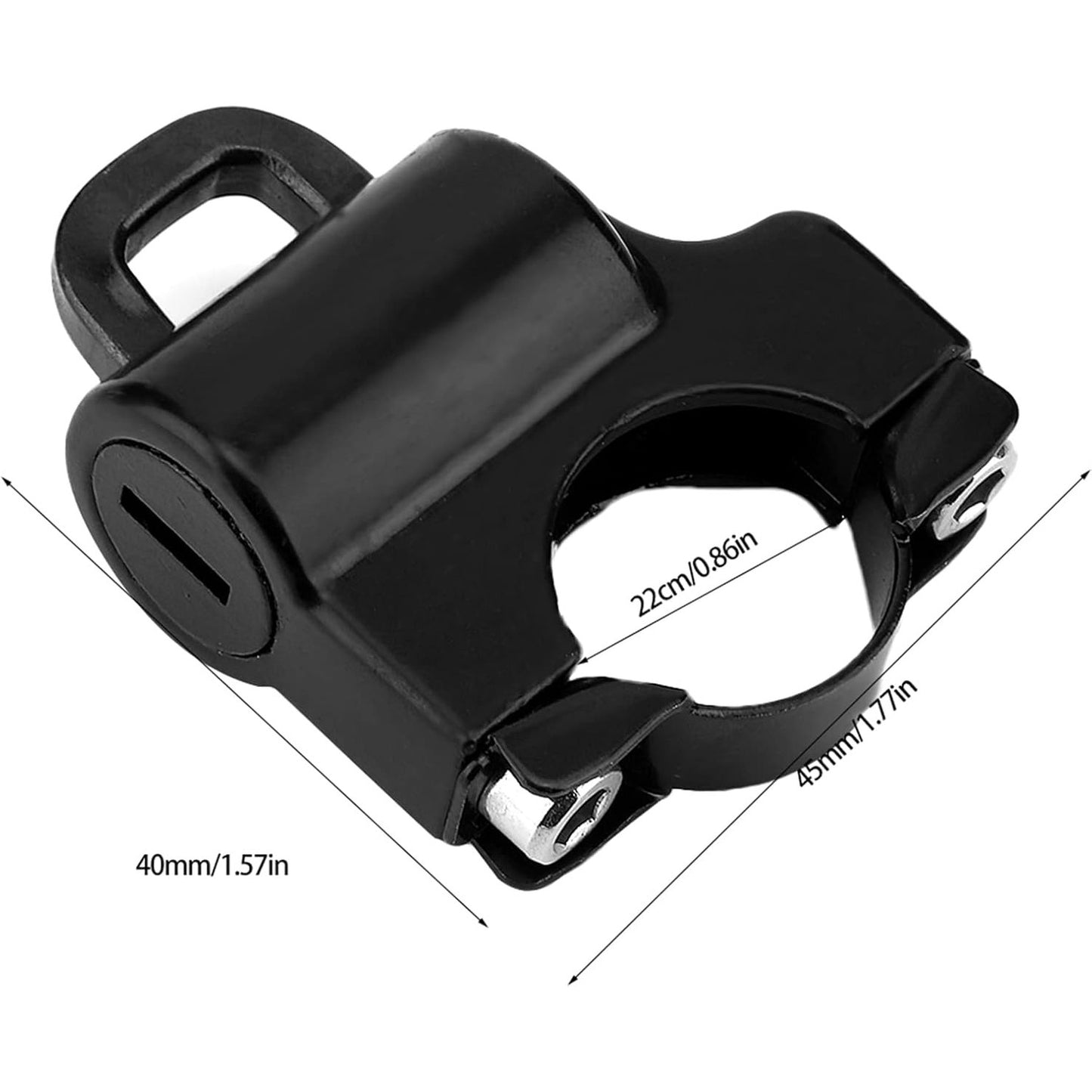 Motorcycle Helmet Lock Anti-Theft,Universal Helmet Lock Anti Theft Helmet Lock Cable,Tamper-Proof Helmet Security Lock with 2 Keys,Metal Helmet Locks for Motorcycles Scooter Street Bike