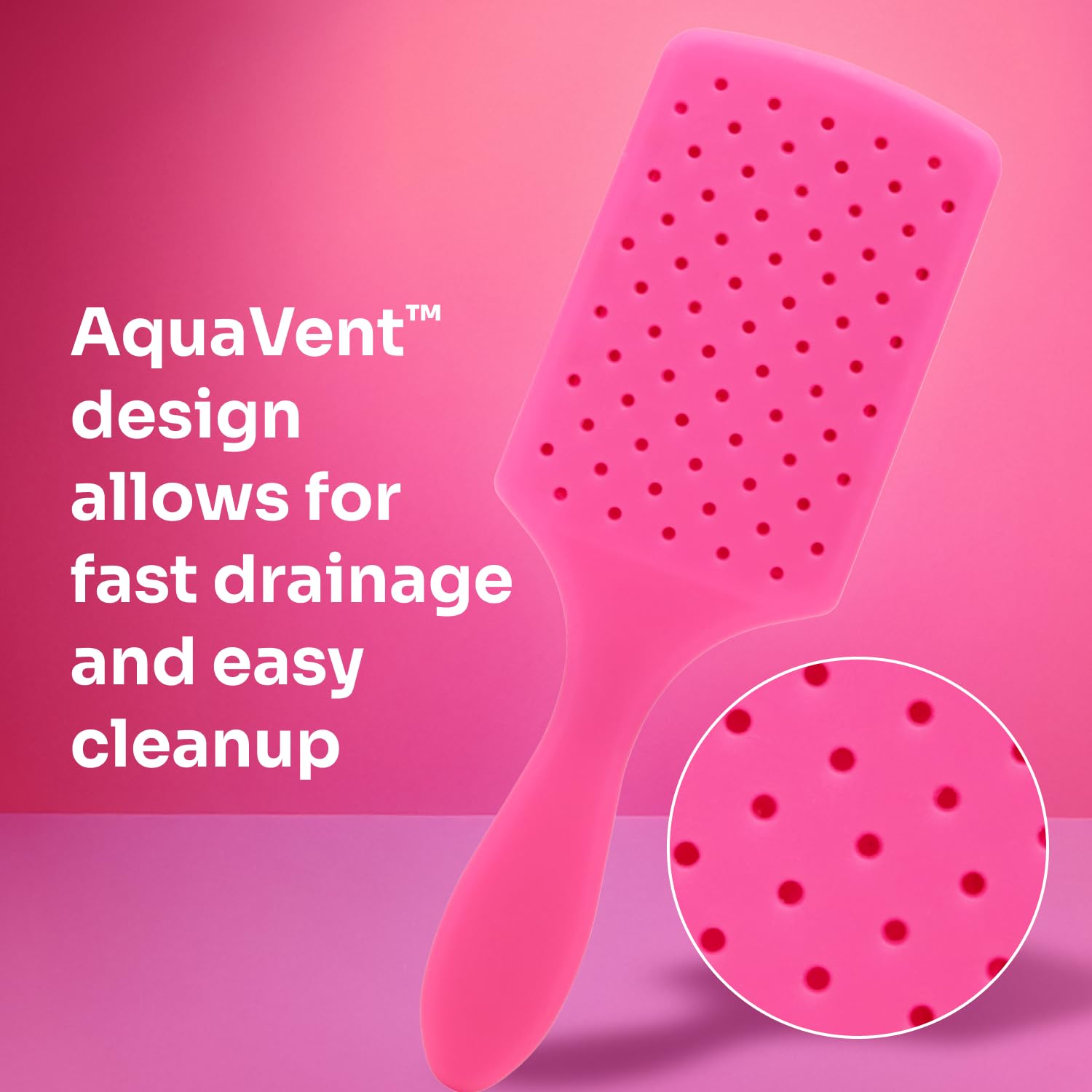 Wet Brush Refresh and Extend Paddle Detangler, Black, Detangling Brush with Infused Charcoal Ultra-Soft IntelliFlex Bristles For All Hair Types, Removes Dirt, Excess Oils & Impurities - Medaid International