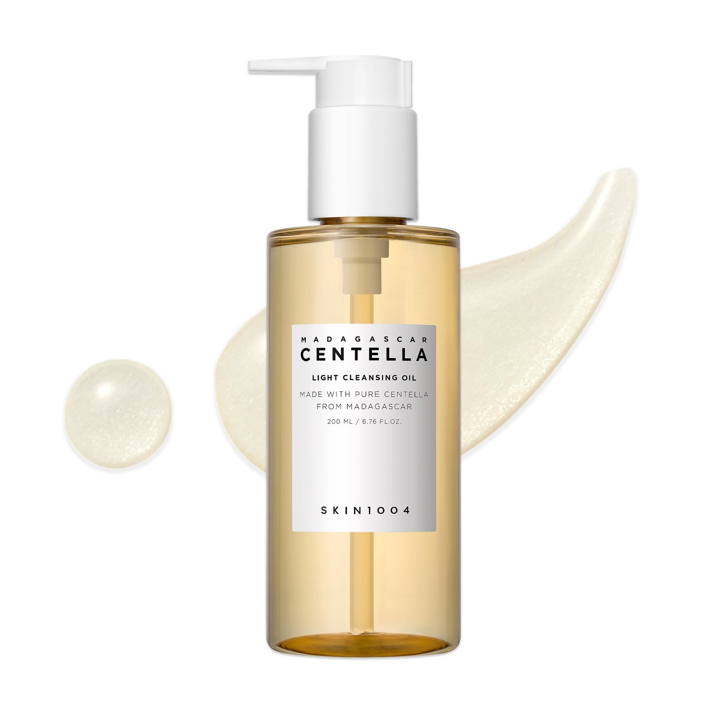SKIN1004 Madagascar Centella Light Cleansing Oil 6.76 fl.oz, 200ml | Gentle Oil Cleanser for Face, Korean Facial Cleanser, Double Cleansing - Medaid International