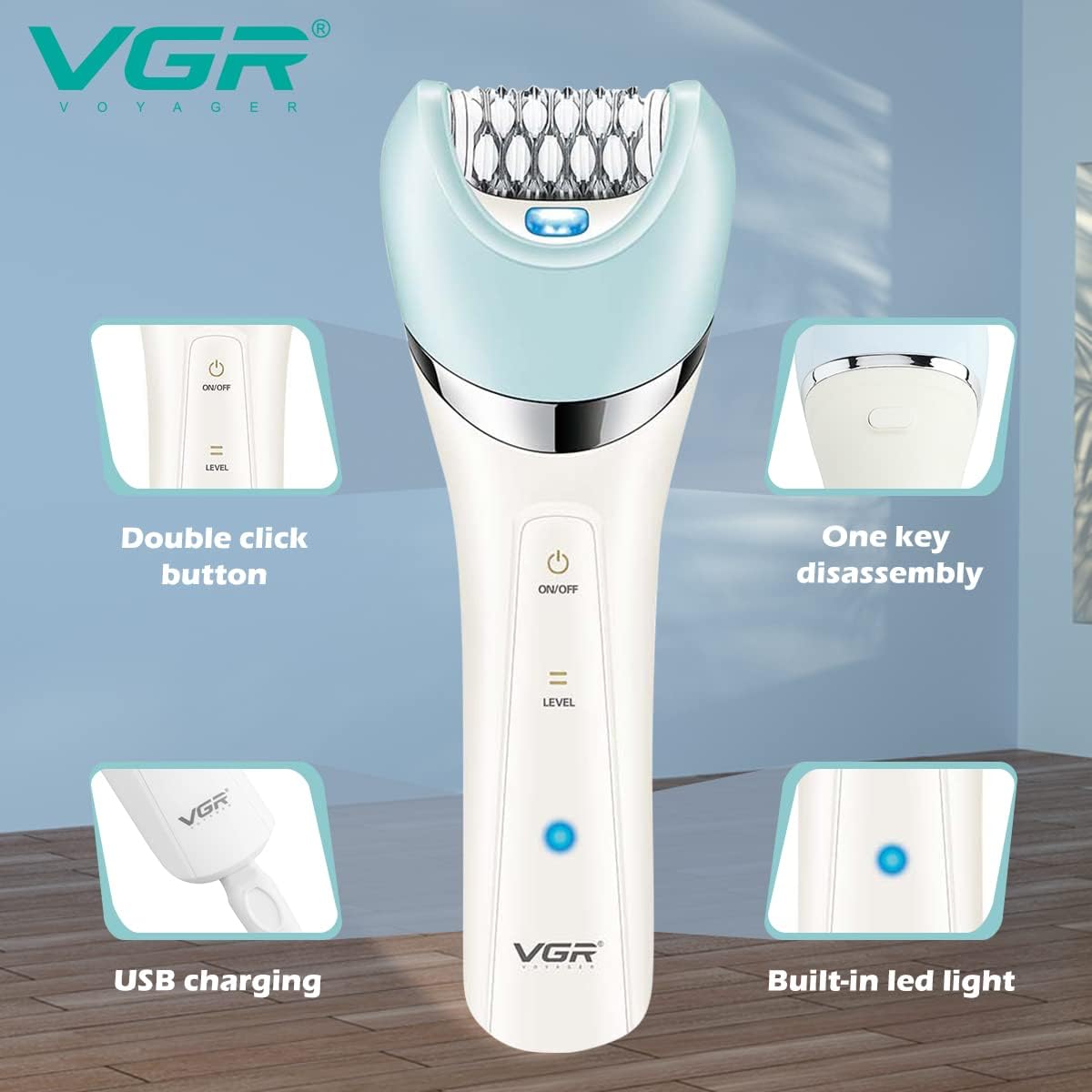 Professional 5-in-1 Women Grooming Kit Shaver