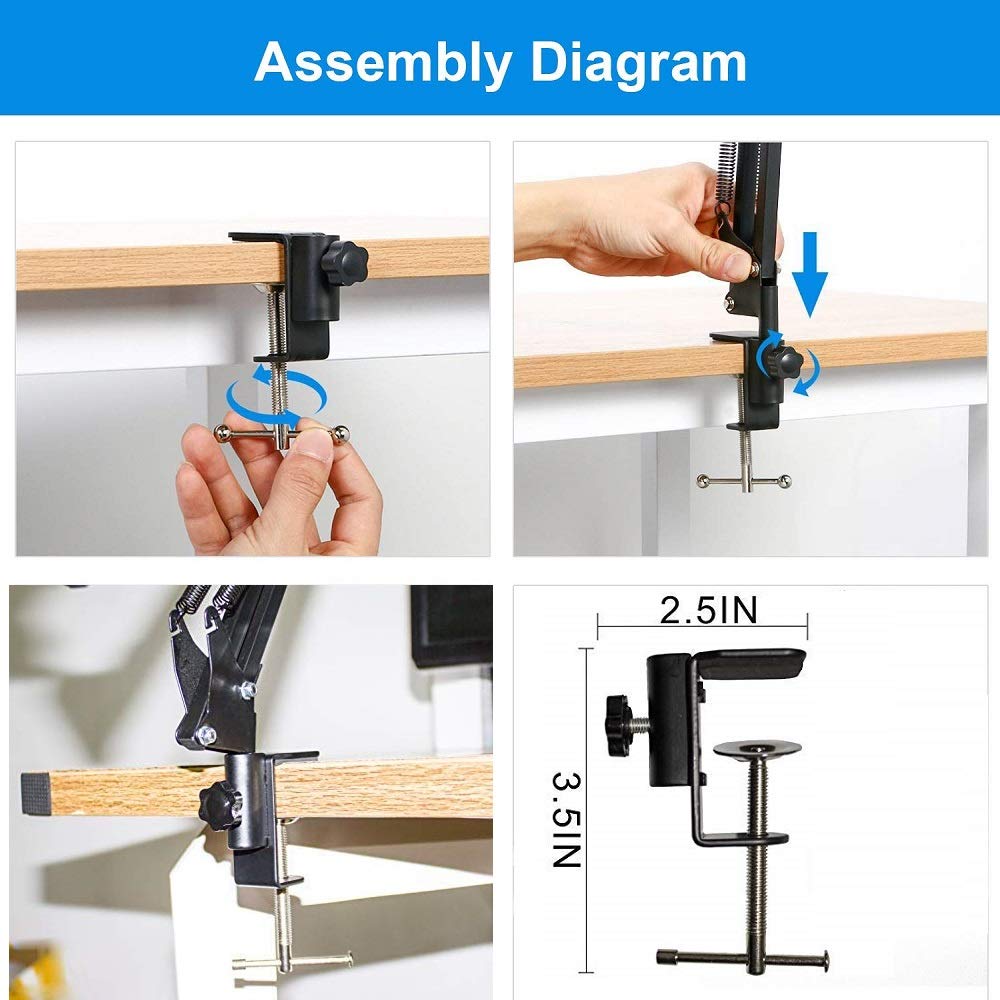 Phone Video Stand,Overhead Camera Mount Compatible with iPhone Samsung Live Streaming,Baking,Craft,Videos,Online Lessons - Medaid International