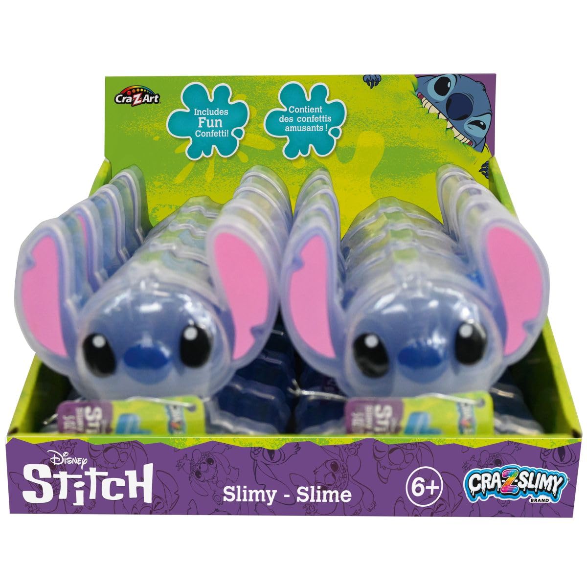 Lexibook, Disney Stitch, Stretchable Slime Stitch, Lilo & Stitch, Blue, SLIM01D