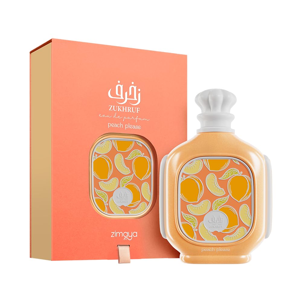 zimaya Zukhruf Peach Please Unisex Eau De Parfum, 3.4 Fl. Oz - Medaid International