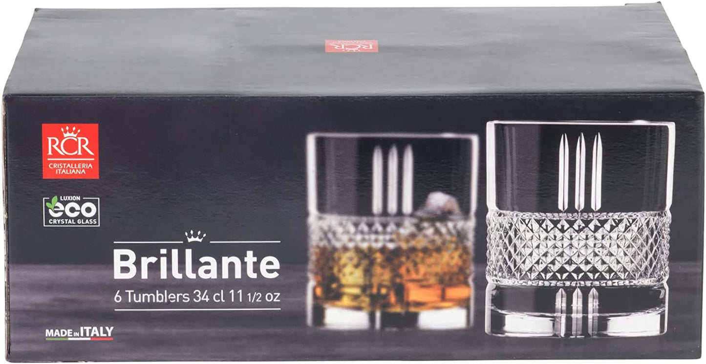 RCR brillante DOF tumbler 34cl - set of 6