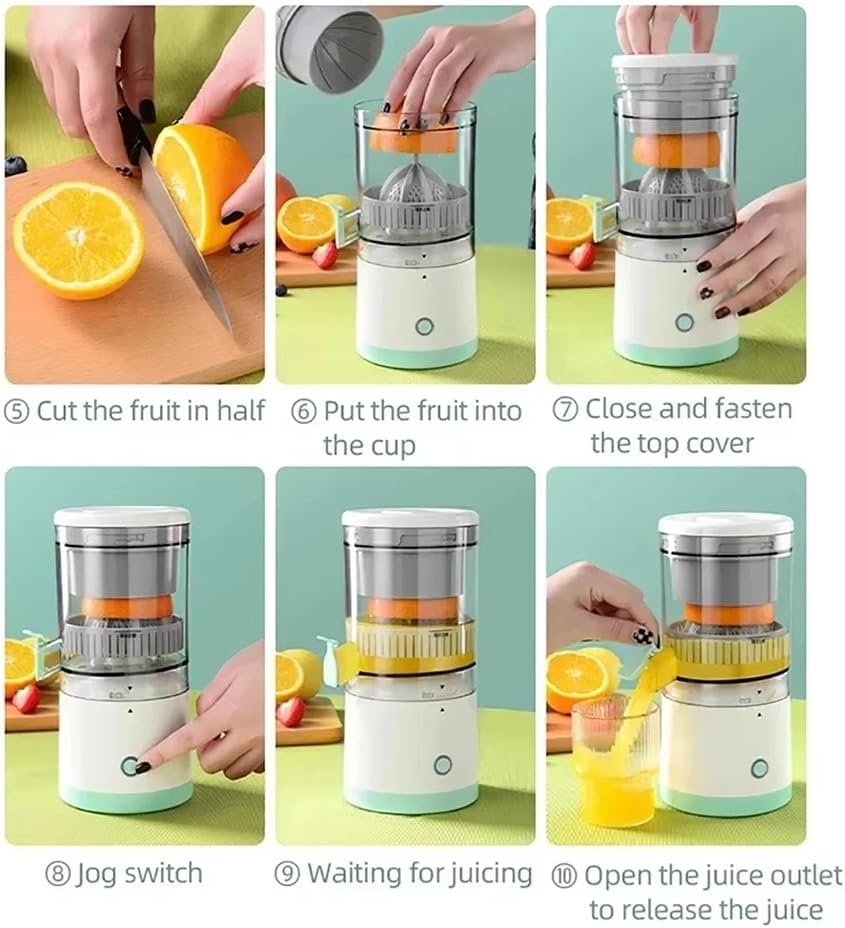 Portable Rechargeable Electric Citrus Juicer Hands-Free - Medaid International