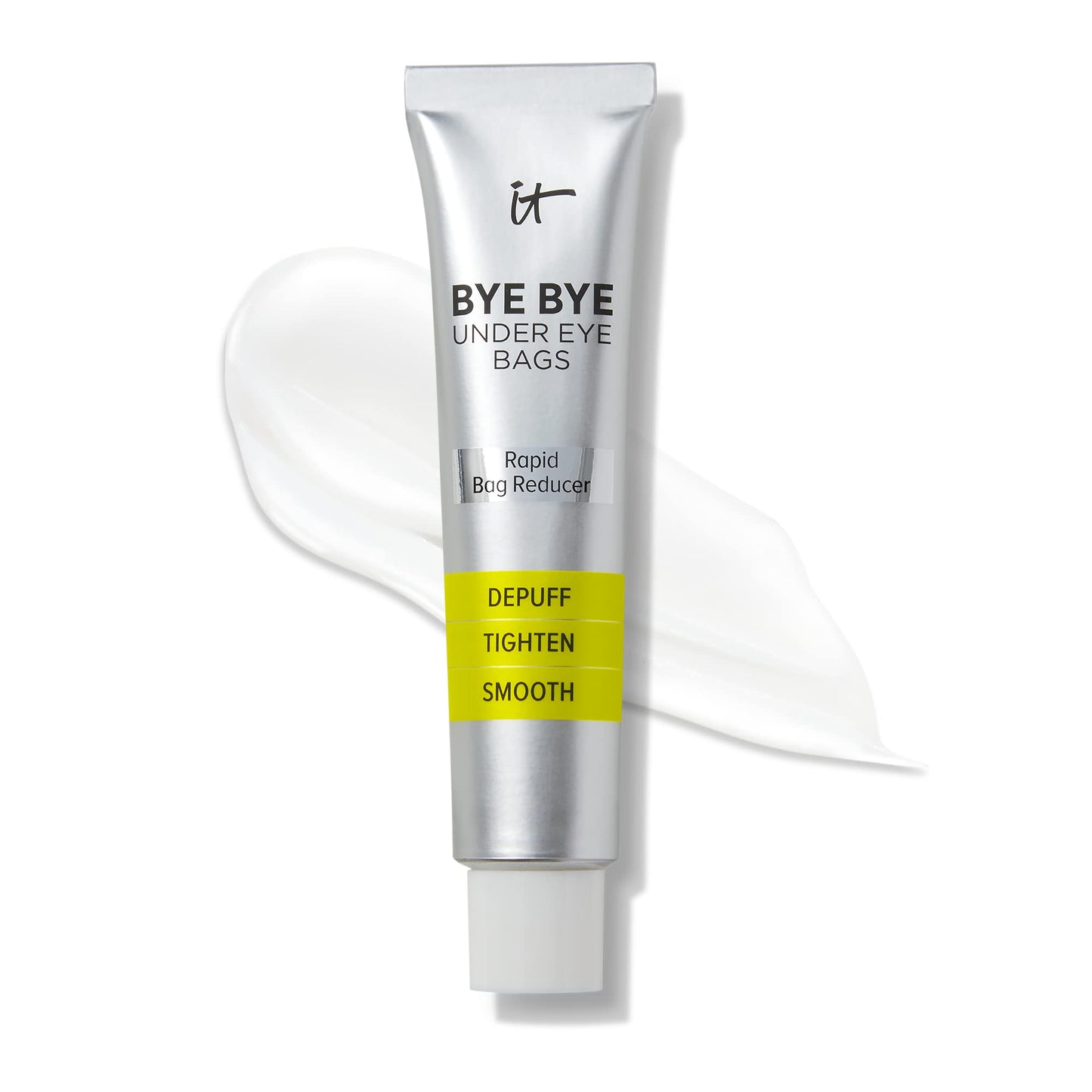 IT Cosmetics Bye Bye Under Eye Bags Treatment For Women & Men – Temporary Eye Bag Reducer & Undereye Corrector Depuffs, Tightens, Smooths & Reduces Look of Wrinkles & Fine Lines - 0.5 Fl. Oz - Medaid International