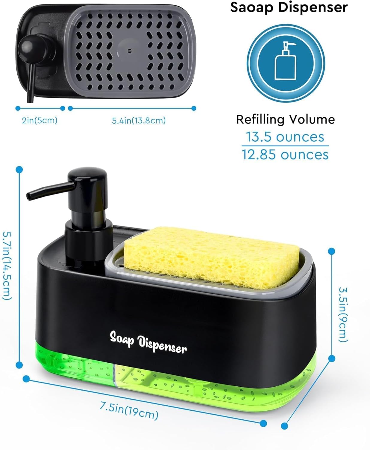 Hand and Dish Soap Dispenser Set