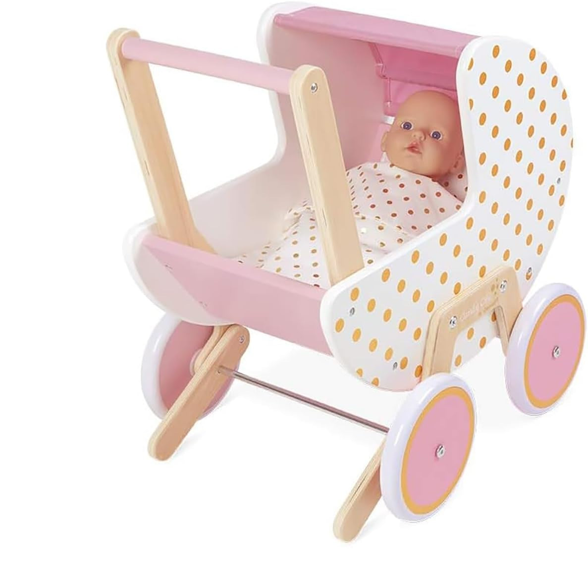 Janod - Candy Chic Doll's Pram